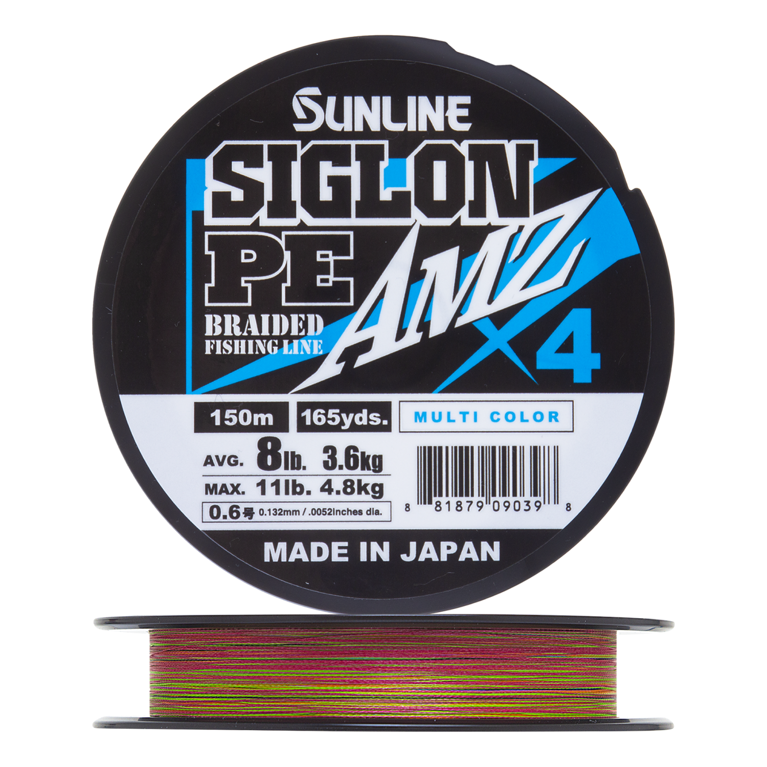 Шнур плетеный Sunline Siglon PE X4 AMZ #0,6 0,132мм 150м (multicolor)