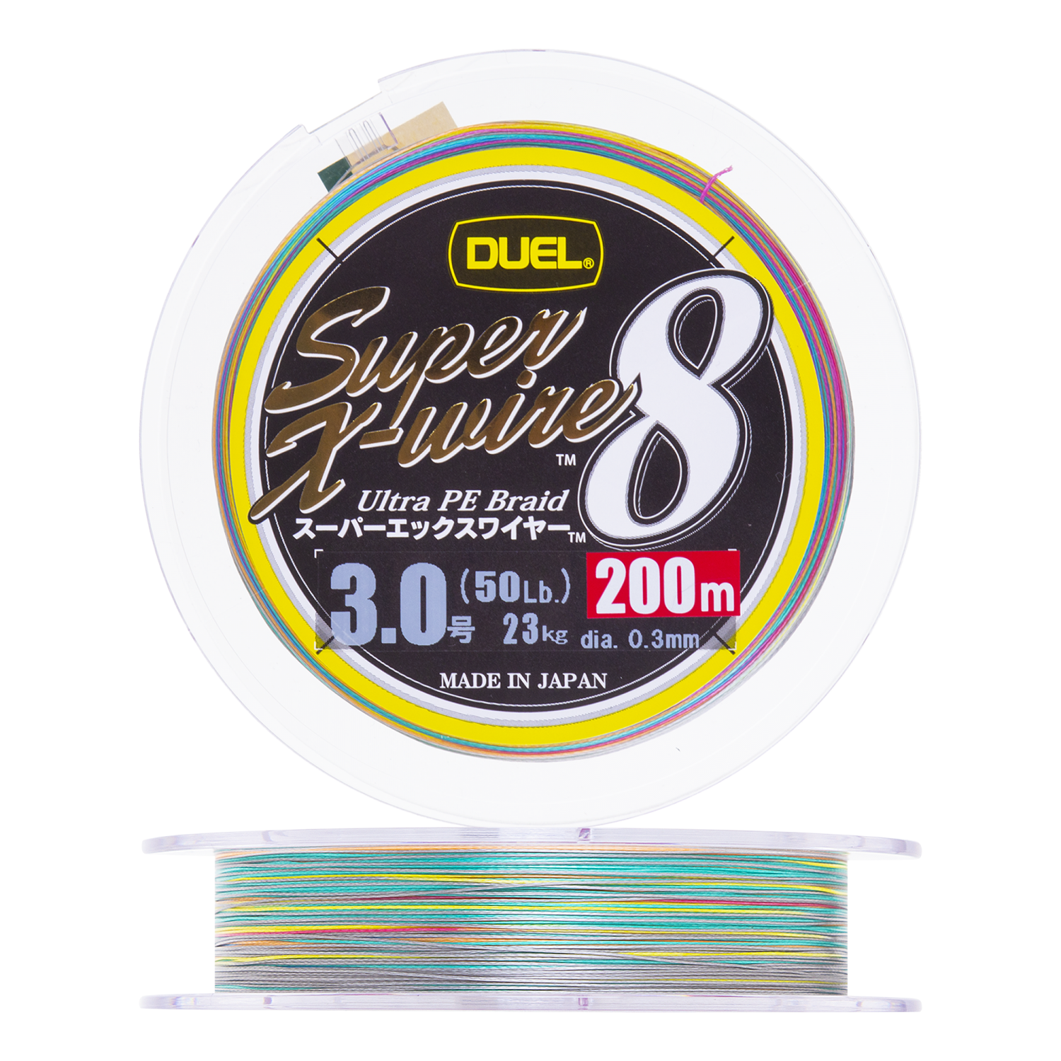 Шнур плетеный Duel PE Super X-Wire 8 #3 0,30мм 200м (5Color-Yellow Marking)