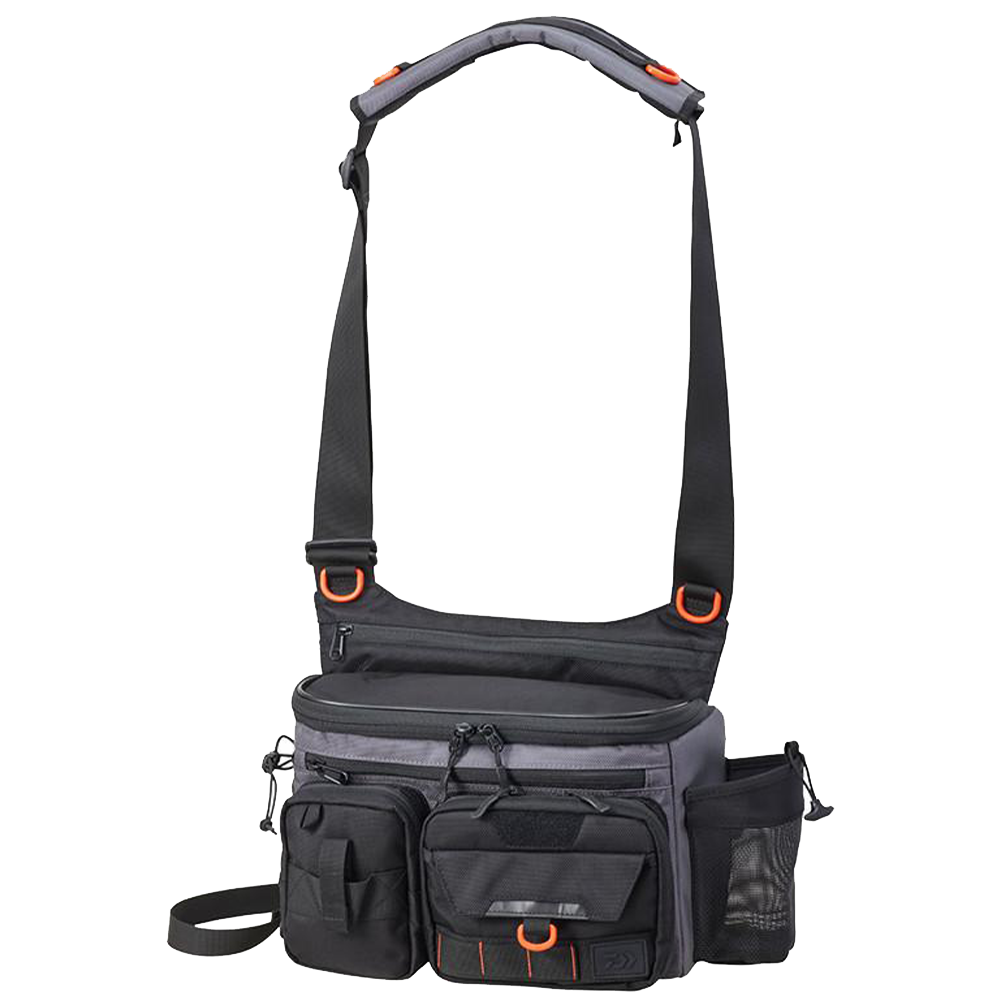сумка daiwa hg shoulder bag c black Сумка Daiwa HG Shoulder Bag LT (C) Grey/Orange