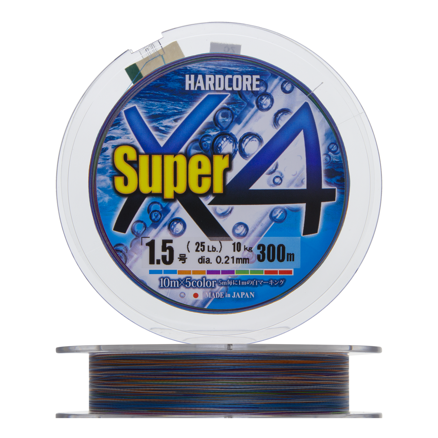 цена Шнур плетеный Duel Hardcore PE X4 Super #1,5 0,21мм 300м (5color)
