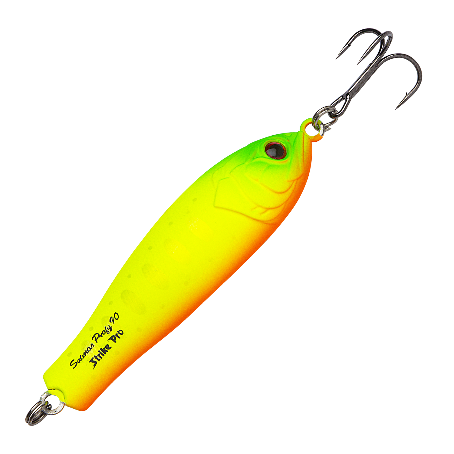 Блесна колеблющаяся Strike Pro Salmon Profy 90 22,4гр 90мм #A178S Lemon Mat Tiger