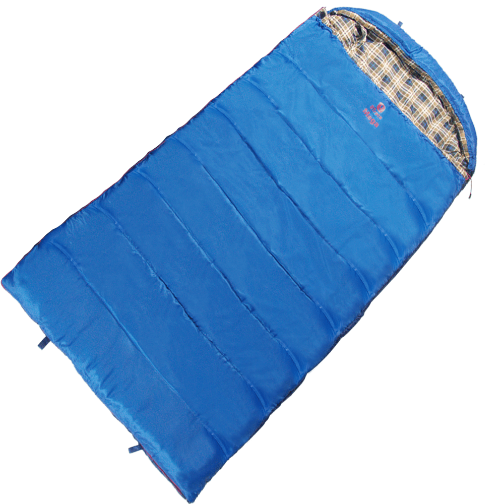 Спальный мешок BTrace Mega левый серый/синий