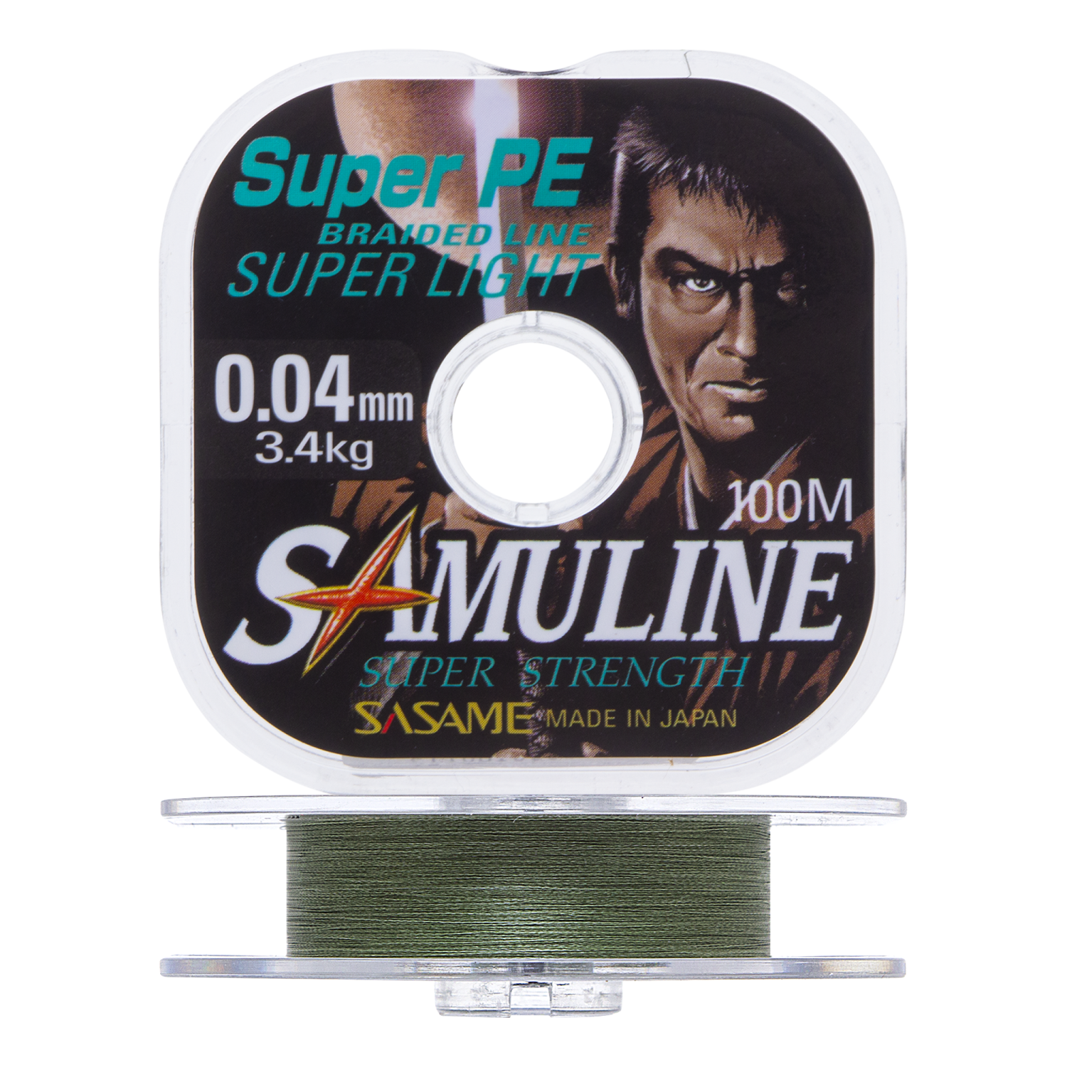 Шнур плетеный Sasame Samuline PE Super Light 0,04мм 100м (olive)