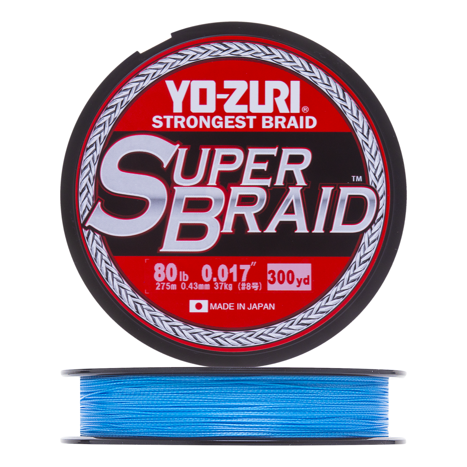 Шнур плетеный Yo-Zuri PE Superbraid 80Lb 0,43мм 270м (blue)