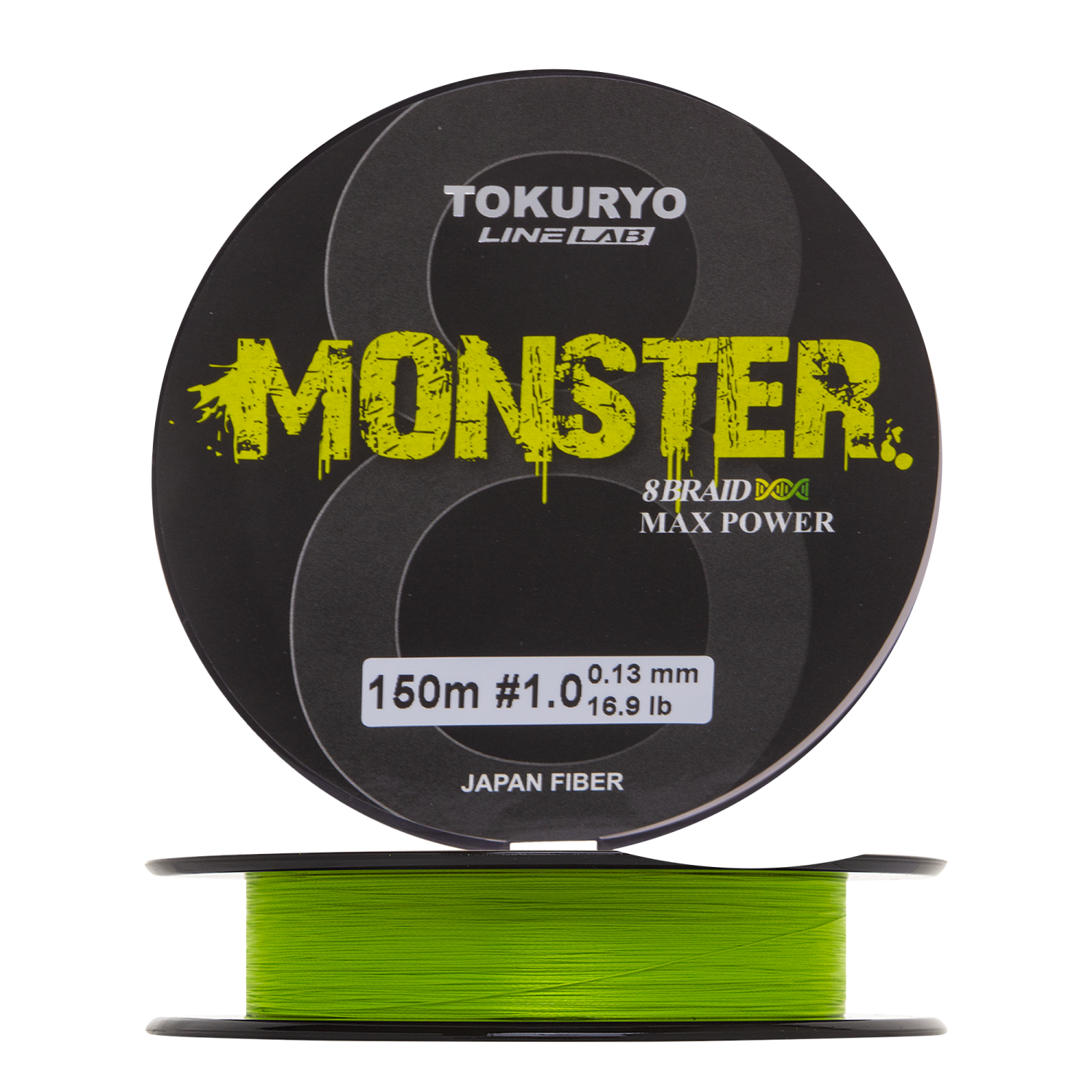 Шнур плетеный Tokuryo Monster X8 #1 0,13мм 150м (light green)