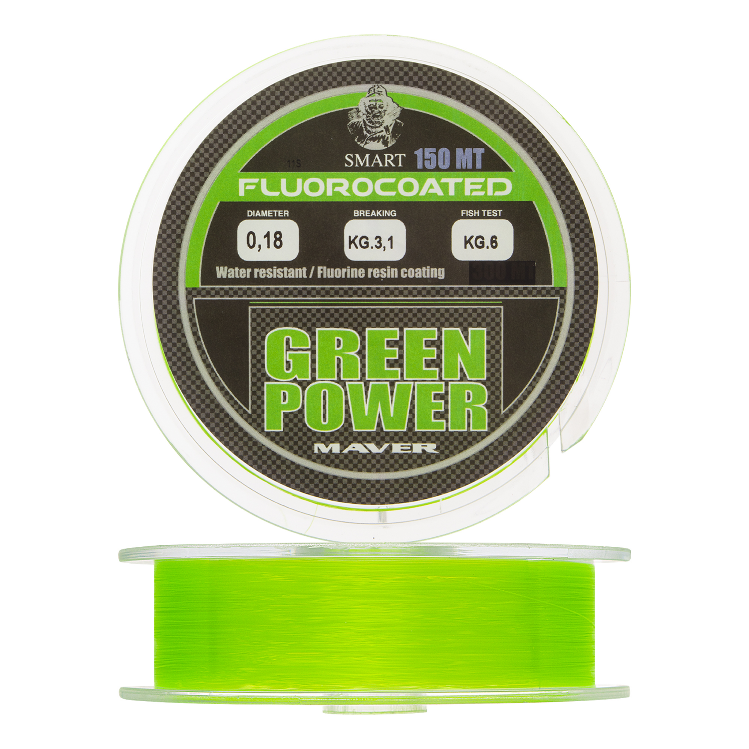 Леска монофильная Maver Green Power 0,18мм 150м (green)