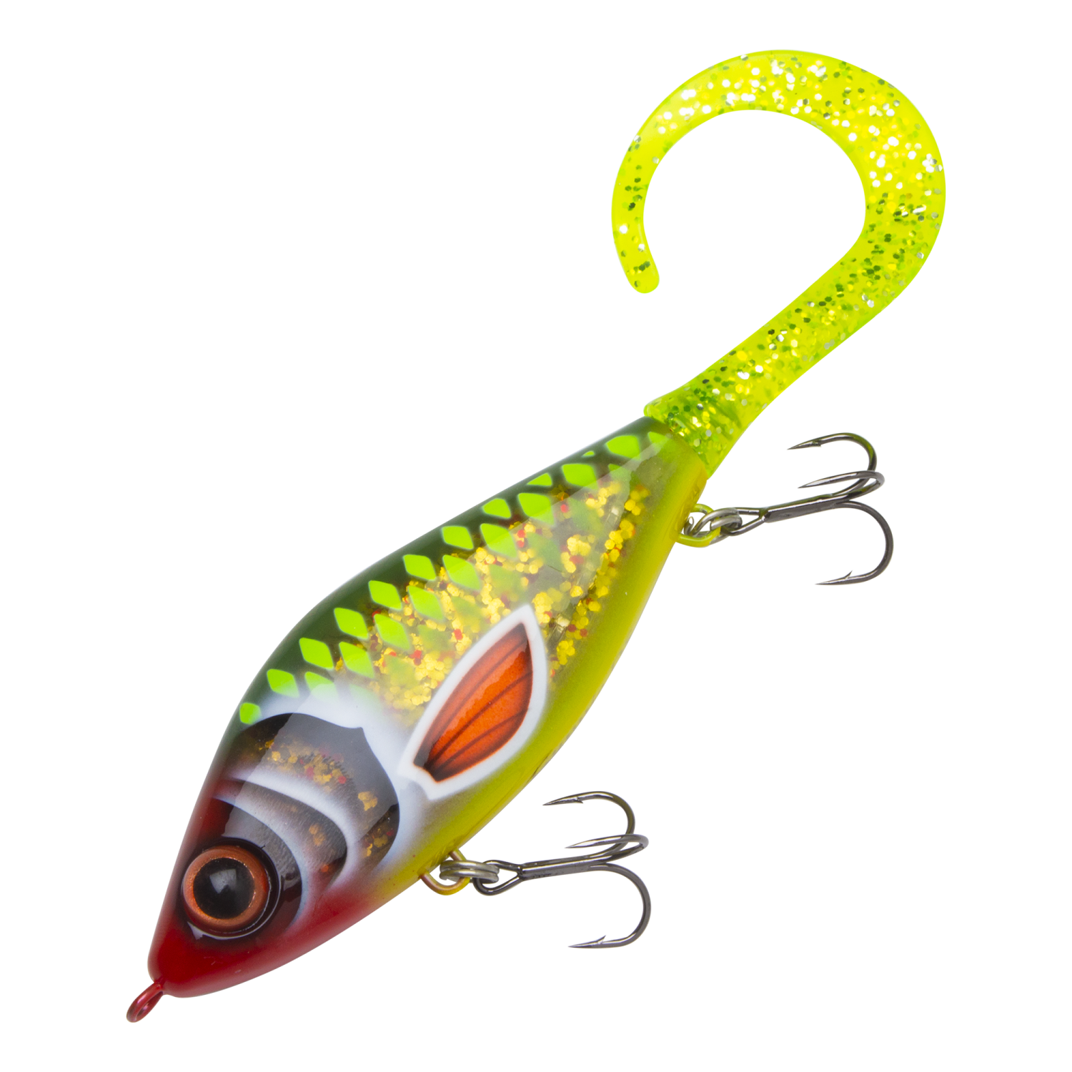 Джеркбейт Strike Pro Guppie Downsize Sinking #A271G Transparent Green Perch