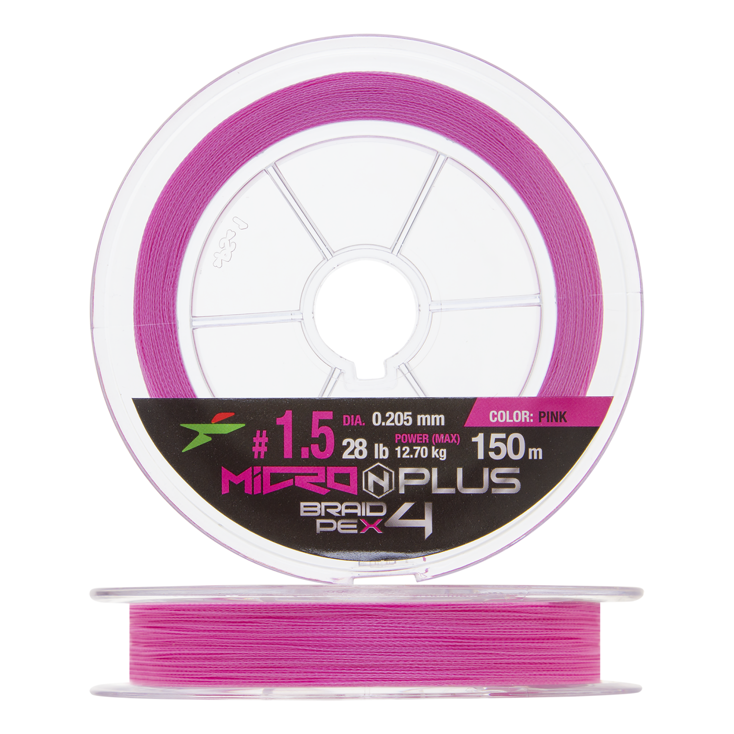 Шнур плетеный Intech Micron Plus PE X4 #1,5 0,205мм 150м (pink)