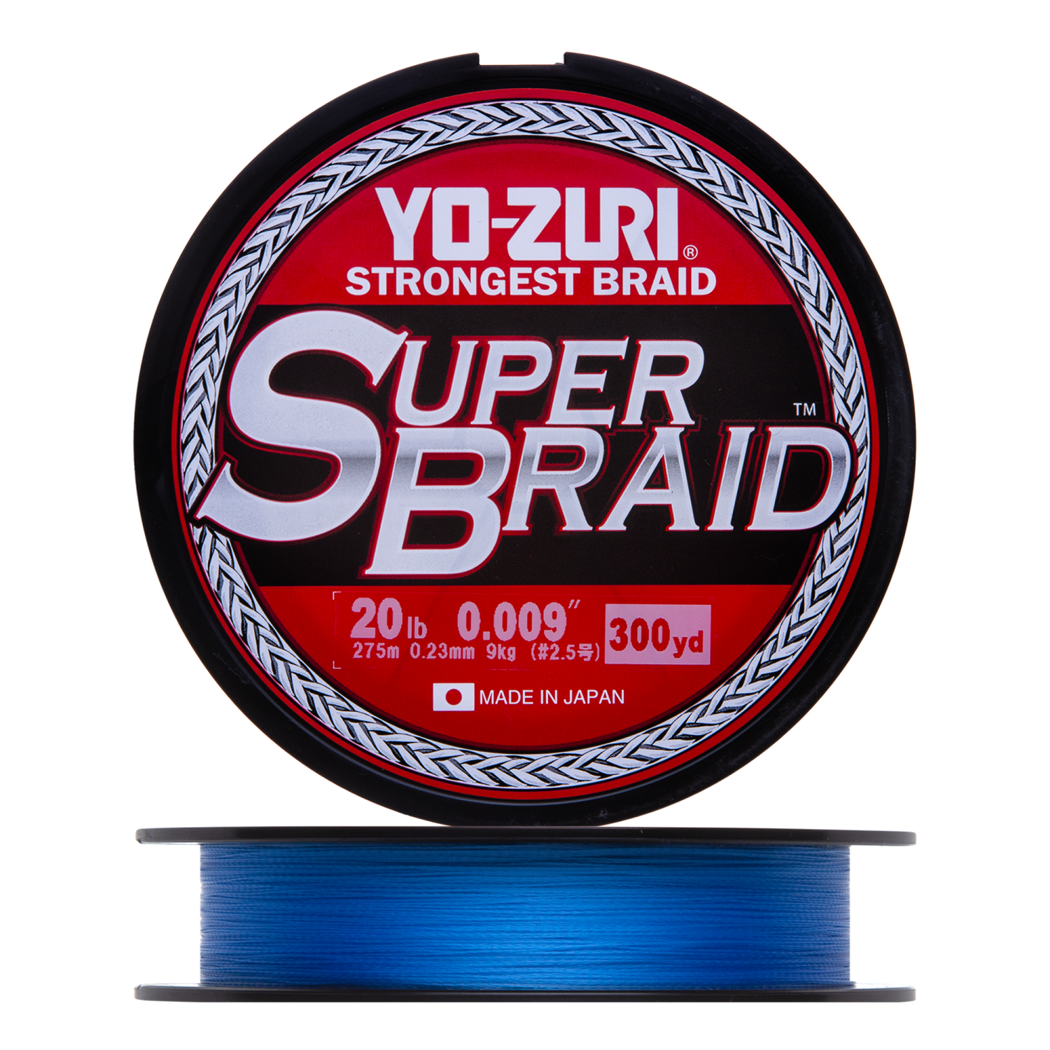 Шнур плетеный Yo-Zuri PE Superbraid 20Lb 0,23мм 270м (blue)