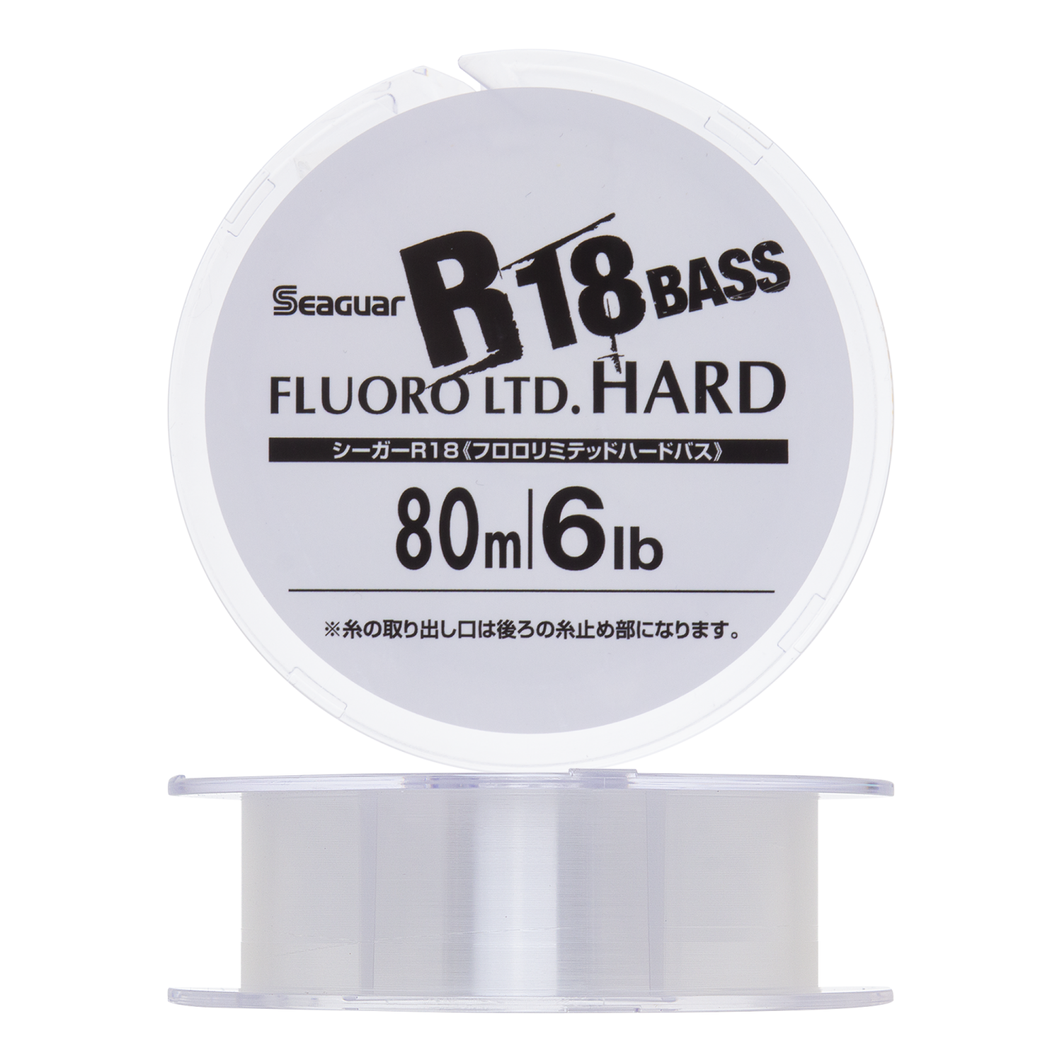 Флюорокарбон Kureha R18 Fluoro Limited Hard Bass 6Lb #1,5 0,205мм 80м (clear)