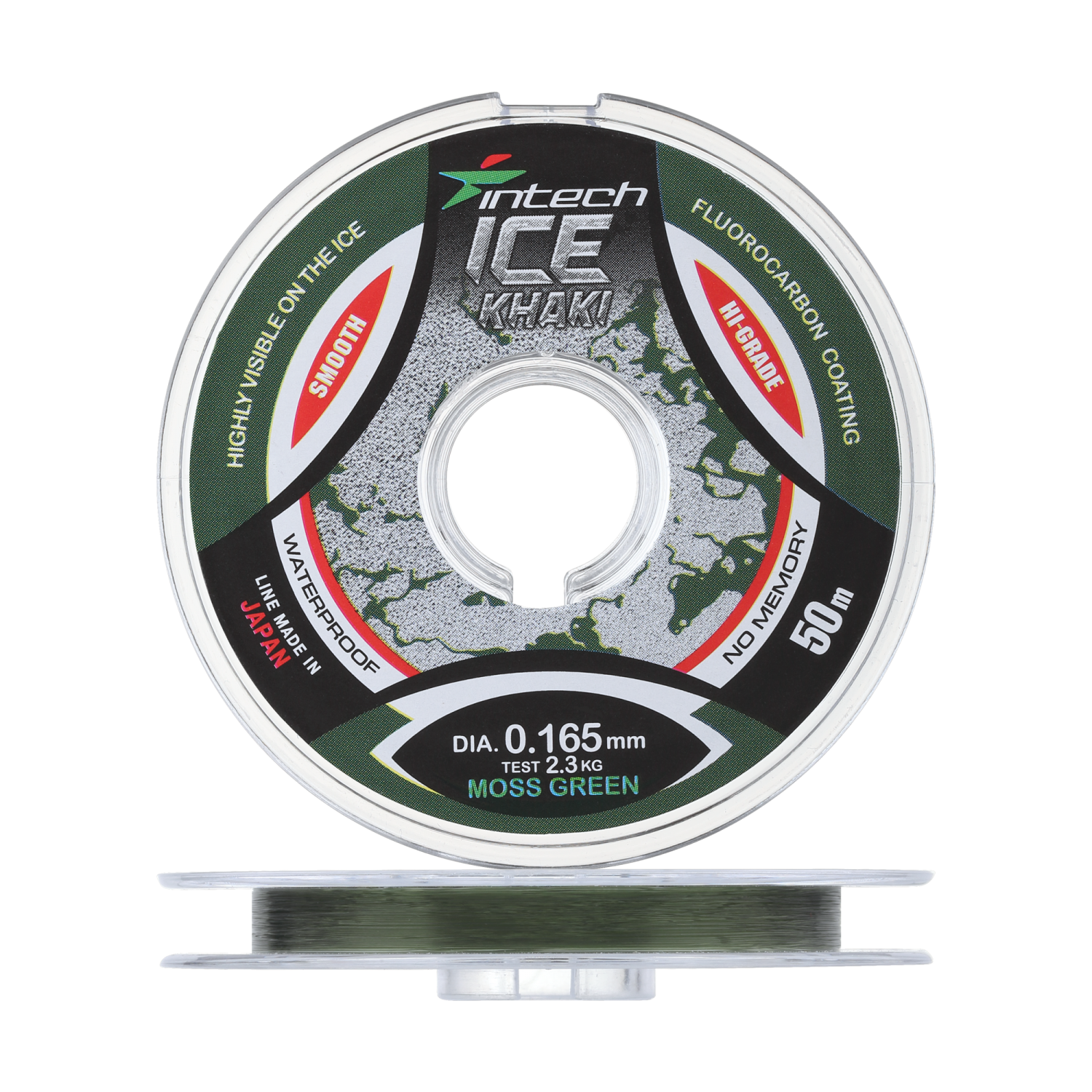 Леска монофильная Intech Ice Khaki 0,165мм 50м (moss green)