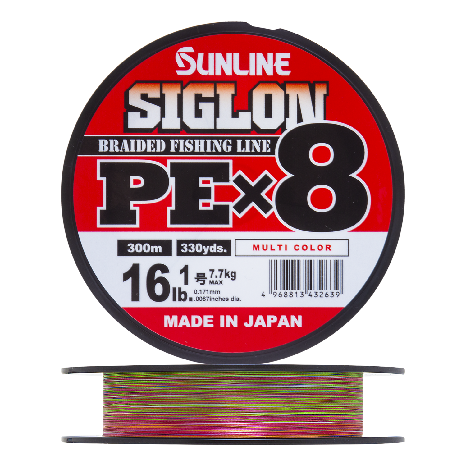 Шнур плетеный Sunline Siglon PE X8 #1,0 0,171мм 300м (multicolor)