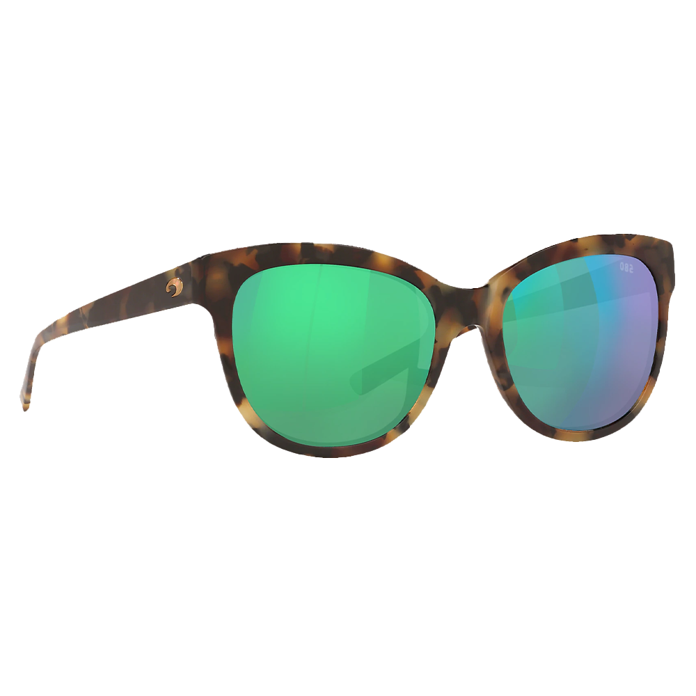 Очки солнцезащитные поляризационные Costa Bimini 580 G Shiny Vintage Tortoise/Green Mirror