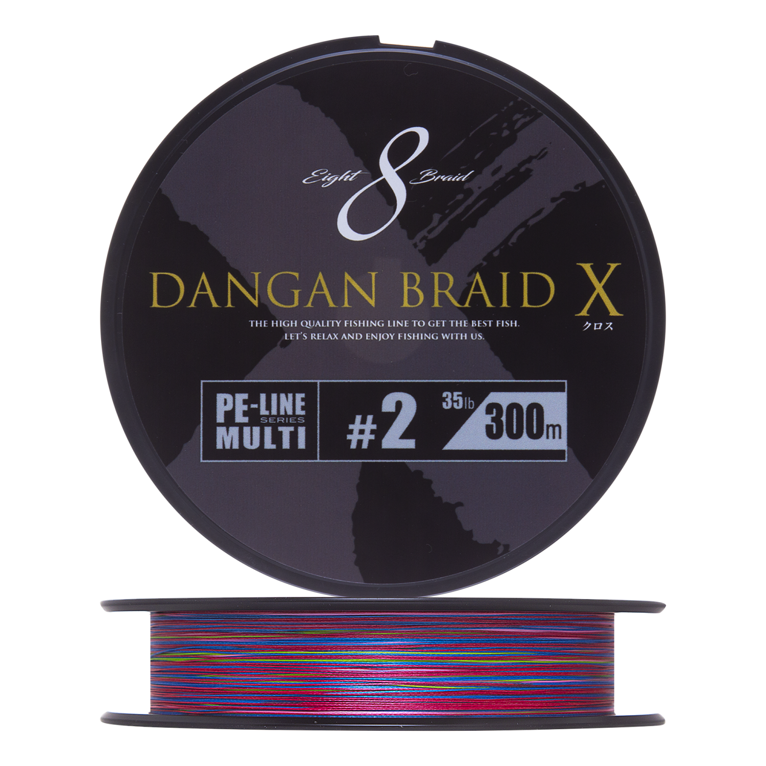 Шнур плетеный Major Craft Dangan Braid X Line PE X8 #2,0 300м (multicolor)