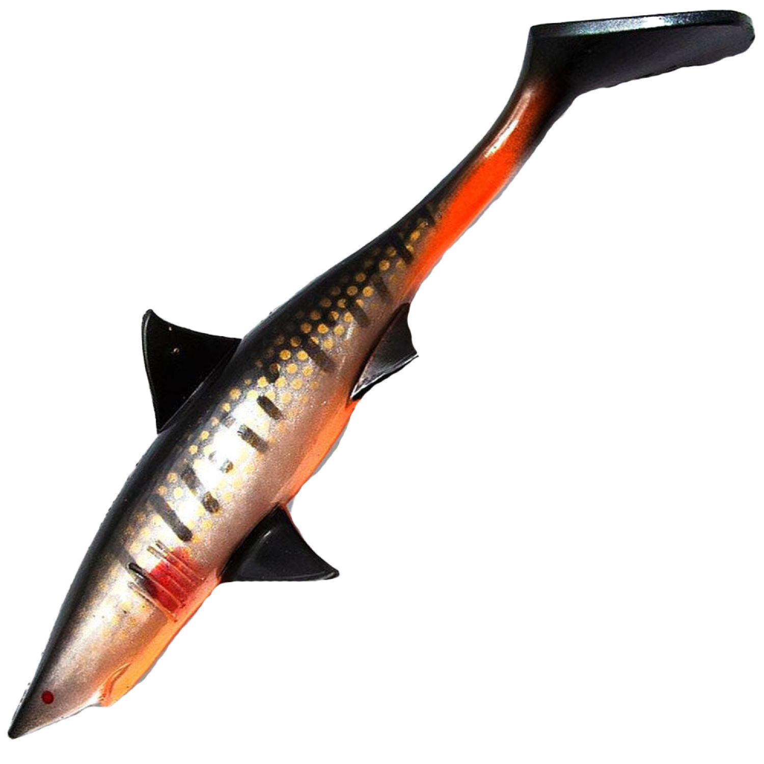 Приманка силиконовая Strike Pro Shark Shad 200мм #Search and Destroy