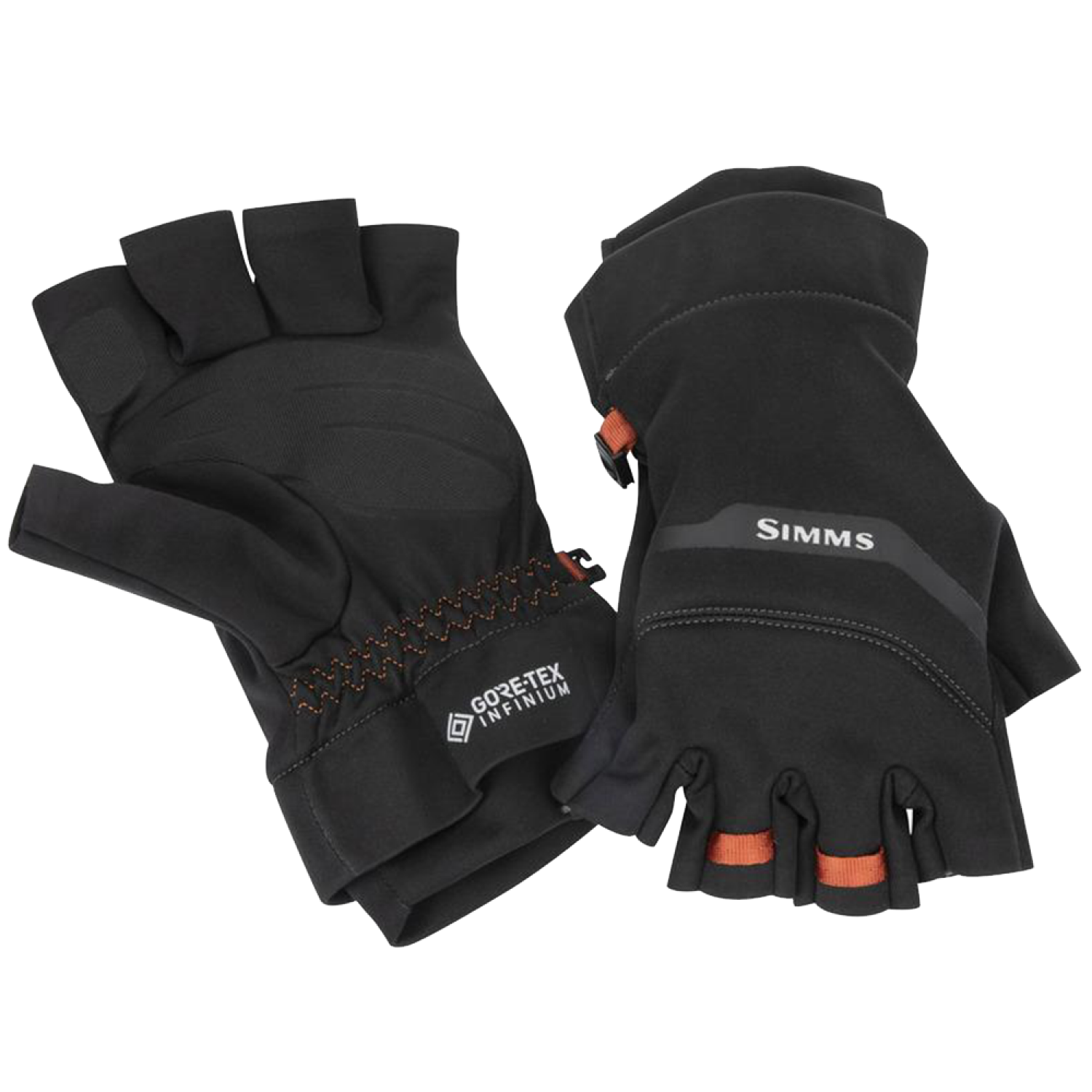 Перчатки Simms Gore-Tex Infinium Half Finger L Black