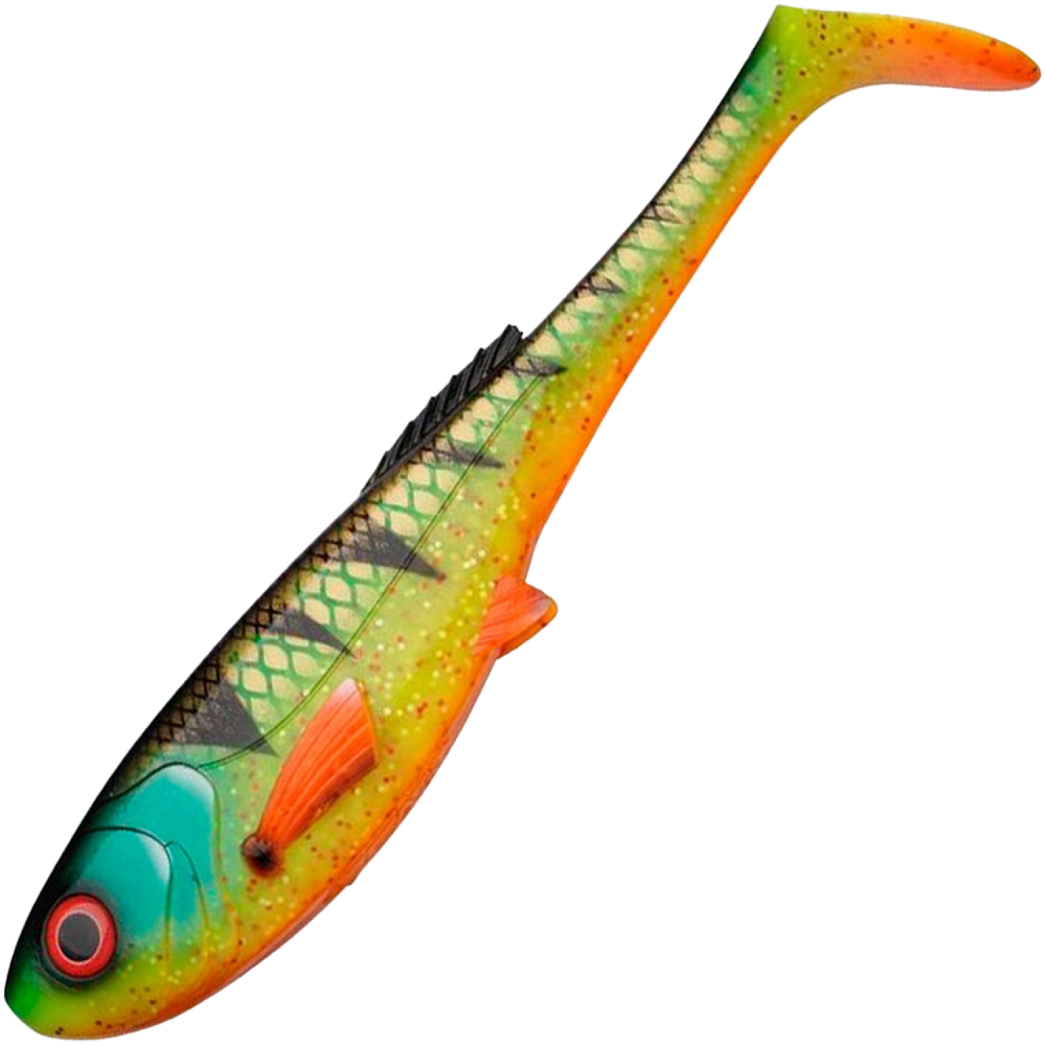 Приманка силиконовая Abu Garcia Beast Slim Paddle Tail New 21см #Firetiger