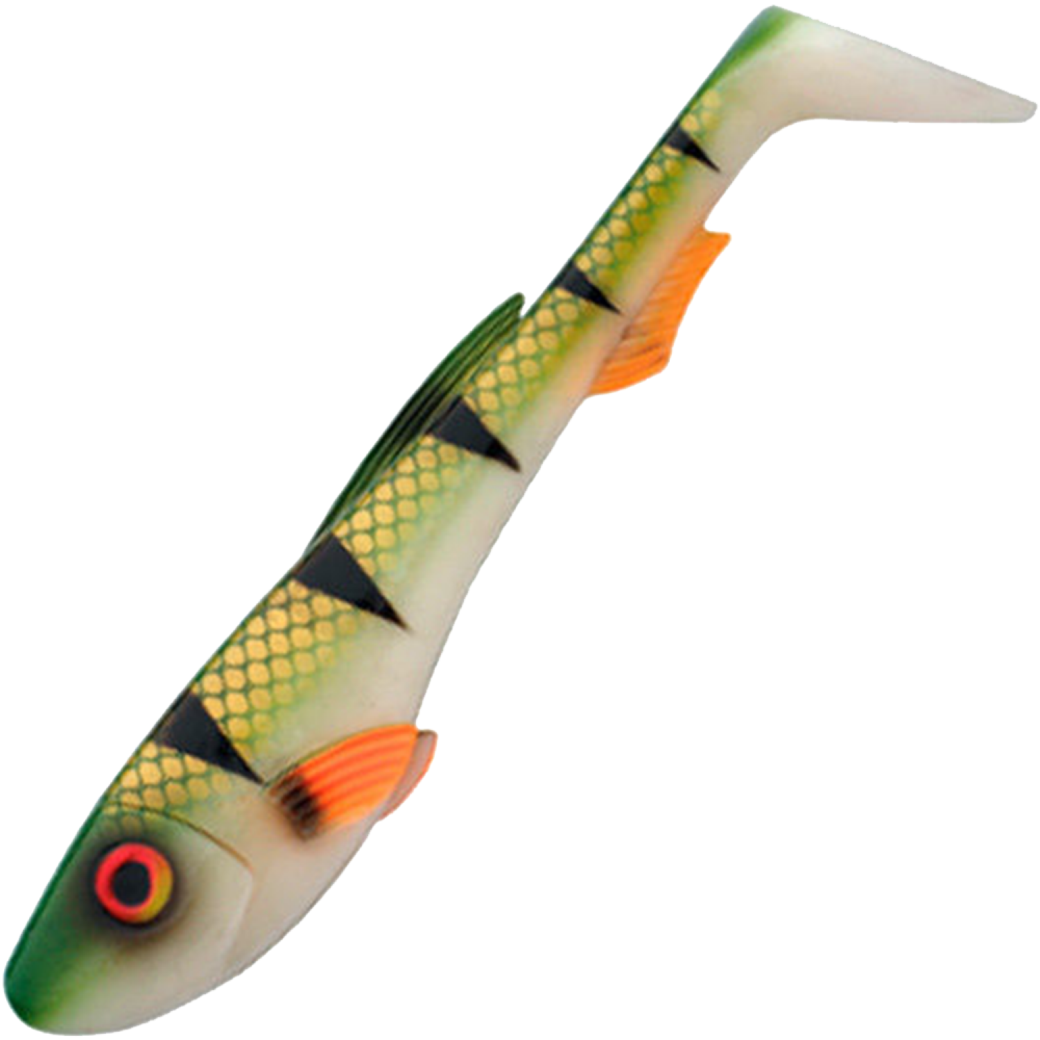 Приманка силиконовая Abu Garcia Beast Paddle Tail 17см #Redfin Perch