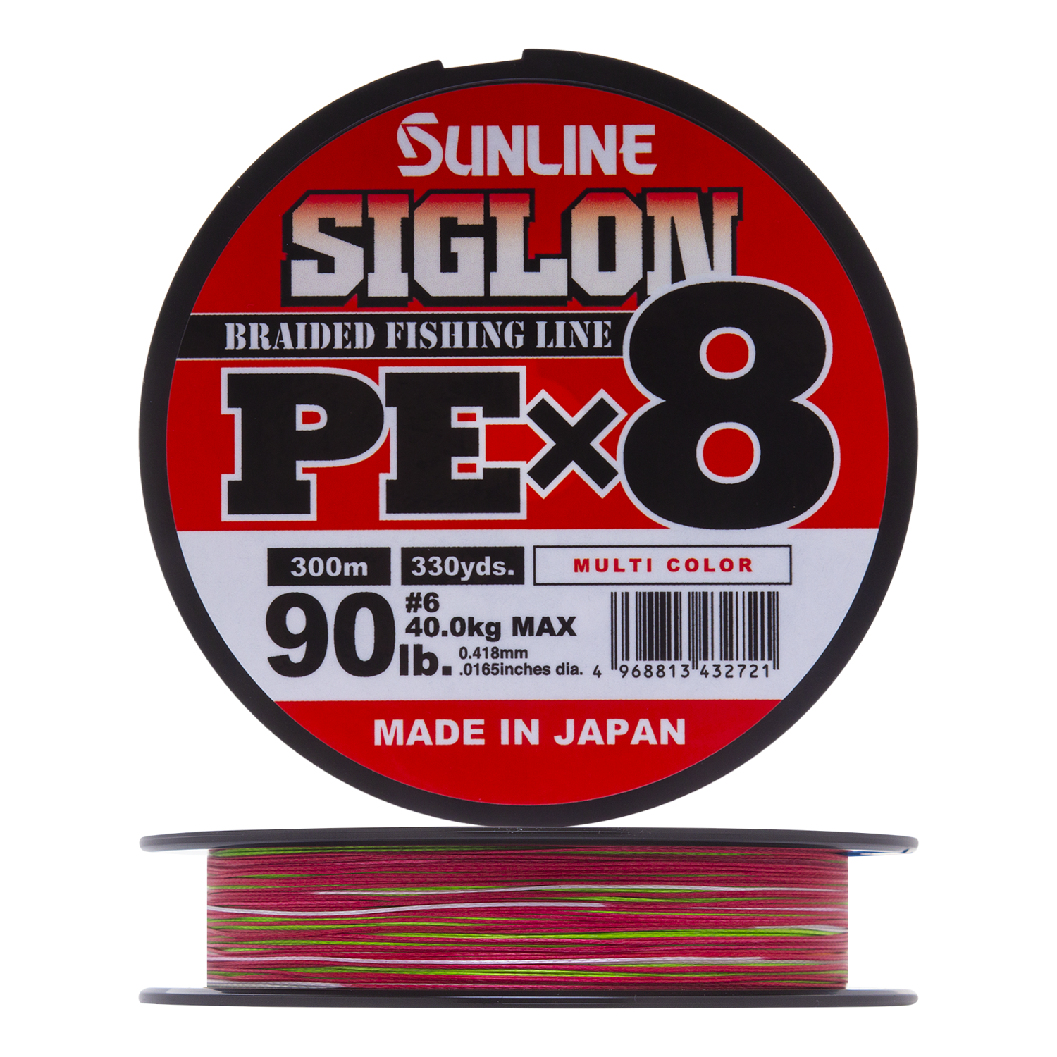 Шнур плетеный Sunline Siglon PE X8 #6,0 0,418мм 300м (multicolor)