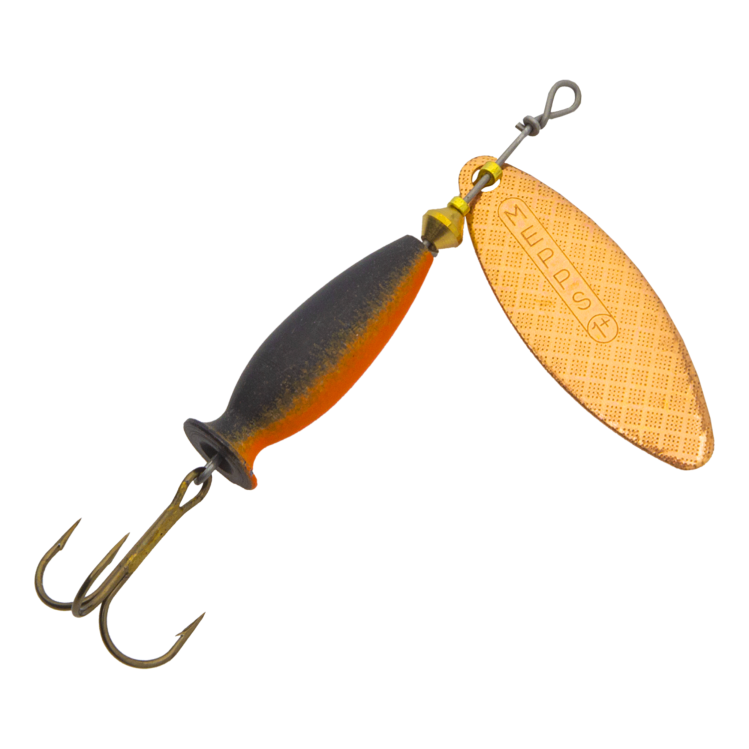 Блесна вращающаяся Mepps Aglia Long Heavy №1 8гр #Copper/Black/Orange