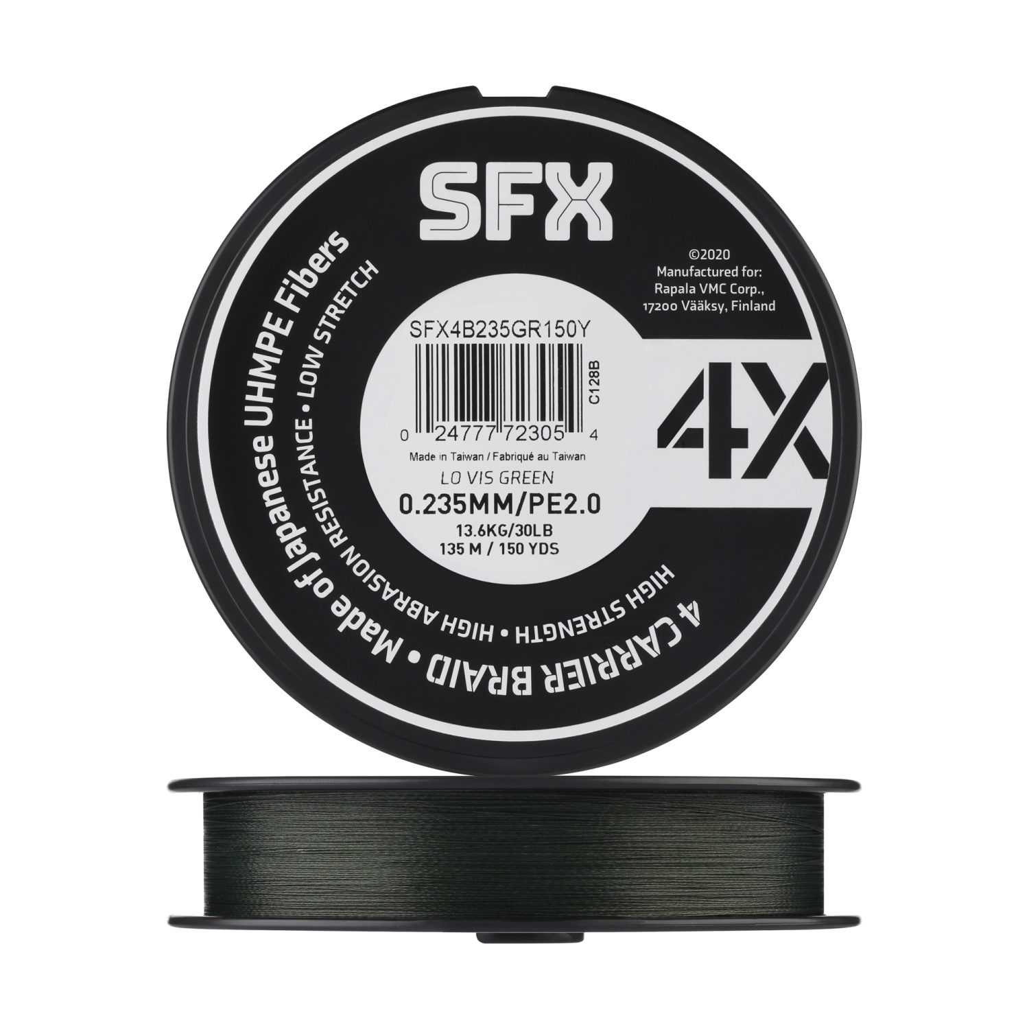 Шнур плетеный Sufix SFX 4X #2,0 0,235мм 135м (green)