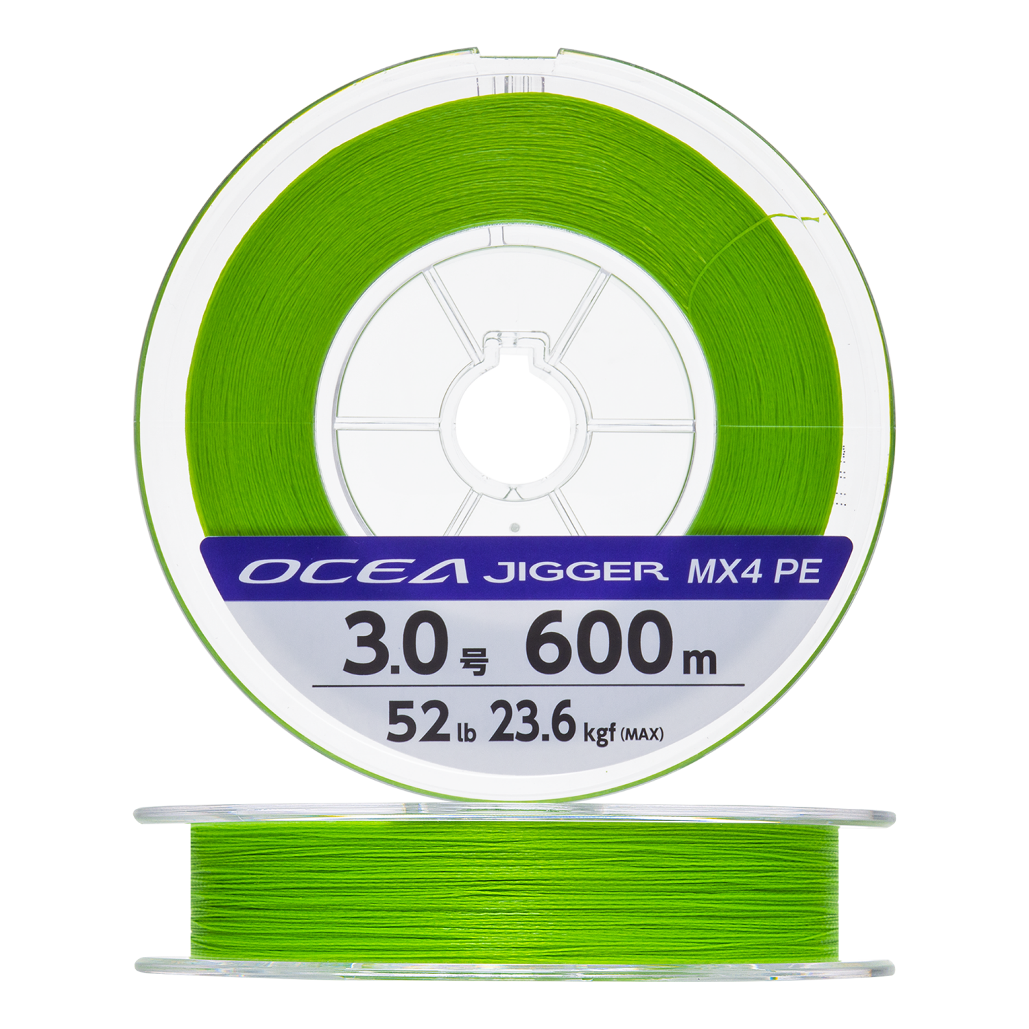 Шнур плетеный Shimano Ocea Jigger MX4 PE #3,0 0,285мм 600м (lime green)