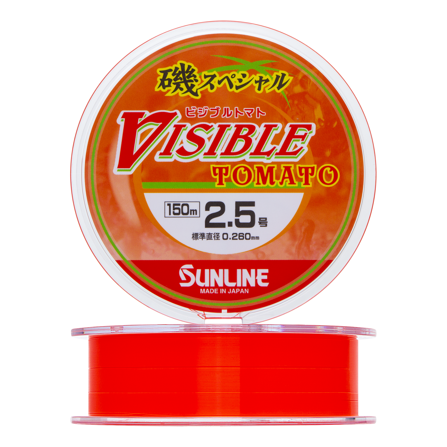 Леска монофильная Sunline Visible Tomato 25 0260мм 150м orange red 1830₽