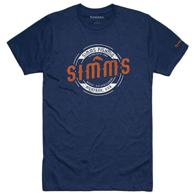 Футболка Simms Wader MT T-Shirt L Navy Heather