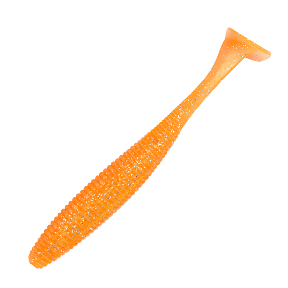 Приманка силиконовая Jackall Rhythm Wave 3,8" #orange clear gold