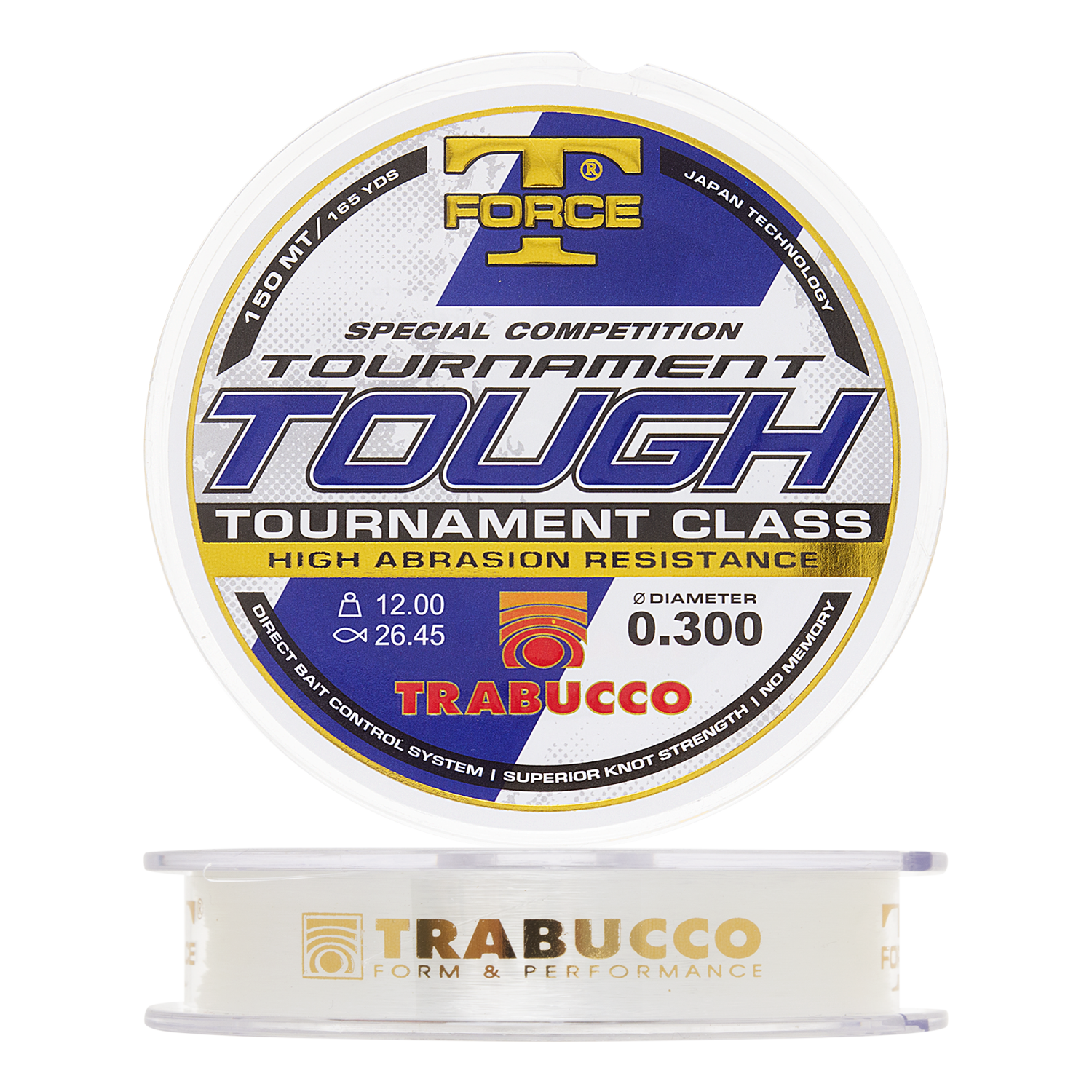 Леска монофильная Trabucco T-Force Tournament Tough New 0,300мм 150м (clear)