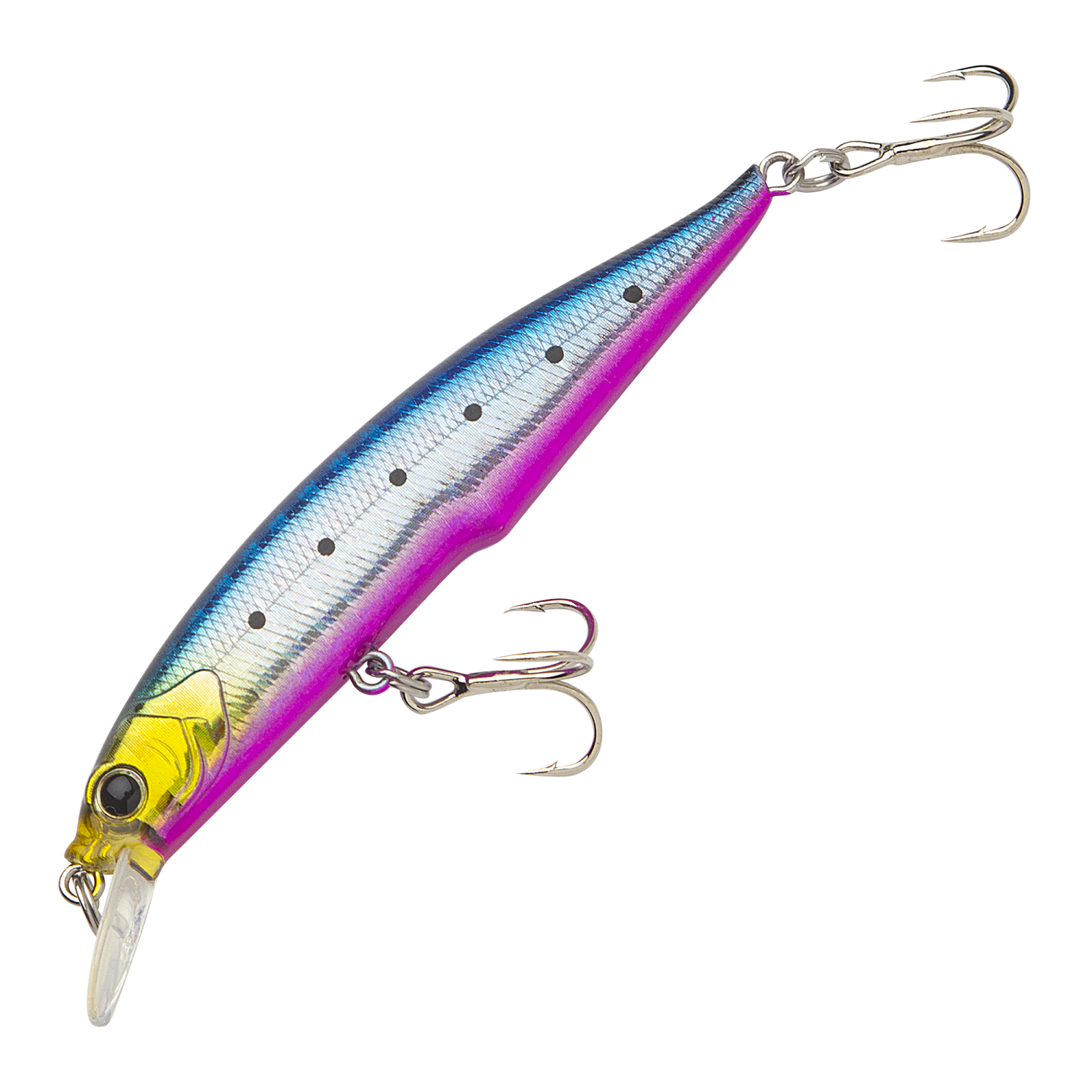 Воблер Crazee Minnow 70 S SW Tuned #02 Blue Pink Iwashi - 2 рис.