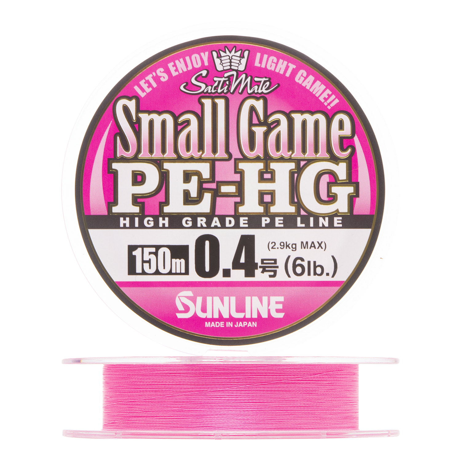 Шнур плетеный Sunline Small Game PE-HG X4 #0,4 0,104мм 150м (pink)