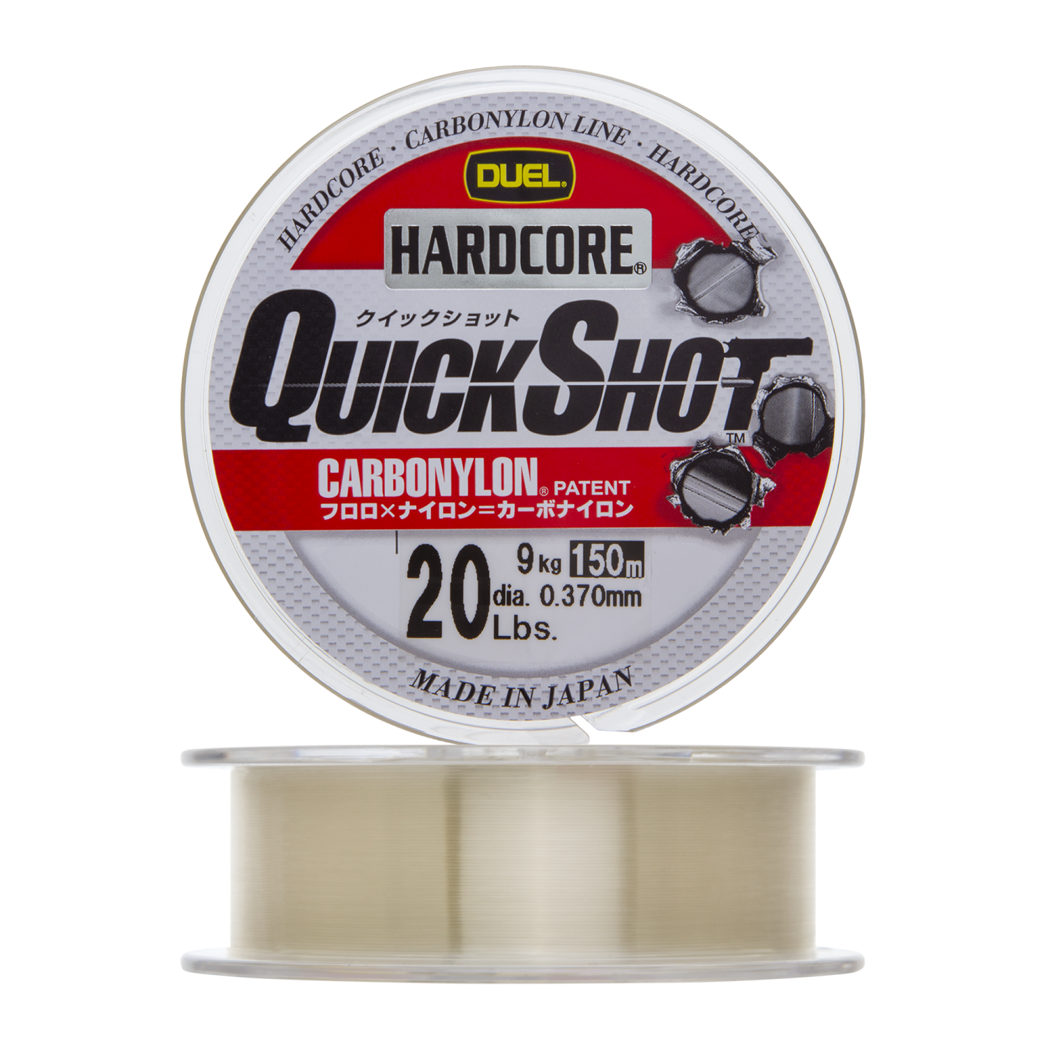 Леска монофильная Duel Hardcore Quick Shot Carbonylon 0,370мм 150м (clear)