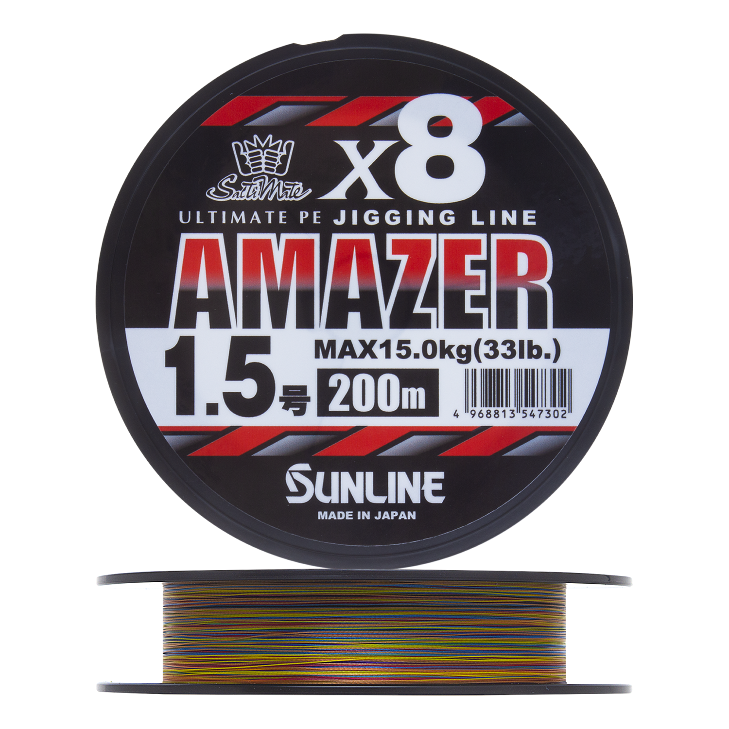 Шнур плетеный Sunline Amazer X8 #1,5 0,205мм 200м (multicolor)