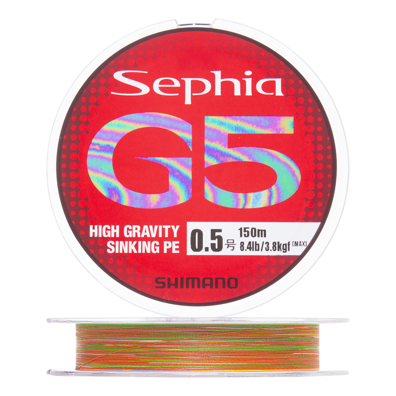 Шнур плетеный Shimano Sephia G5 PE #0,5 0,117мм 150м (5color)