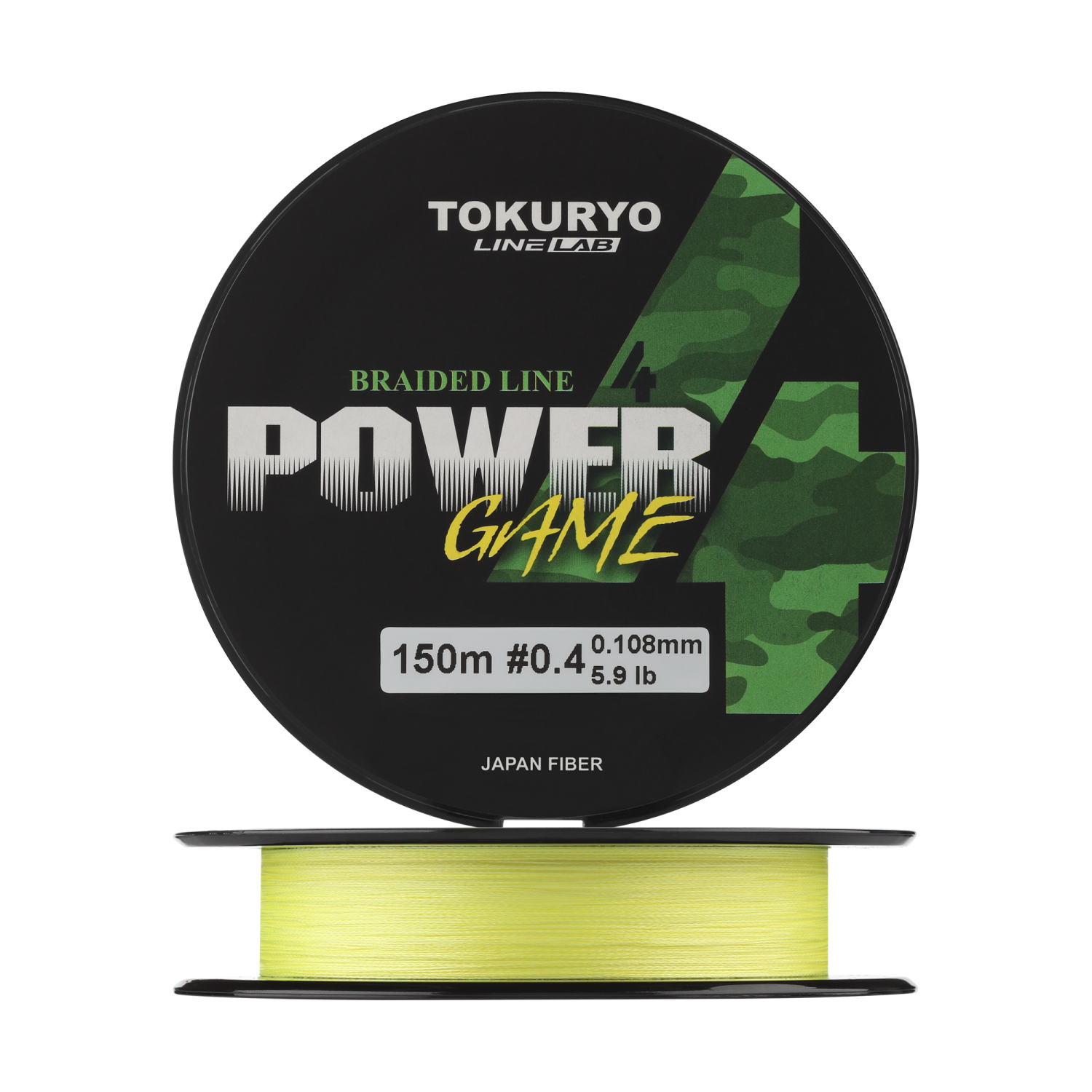шнур плетеный tokuryo power game x4 0 6 0 132мм 150м yellow сделано в японии Шнур плетеный Tokuryo Power Game X4 #0,4 0,108мм 150м (yellow)
