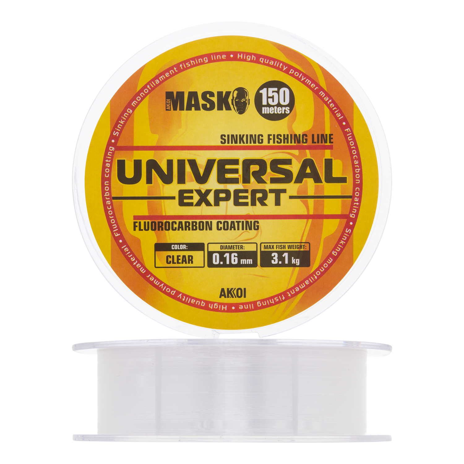 Леска монофильная Akkoi Mask Universal Expert 0,16мм 150м (clear)