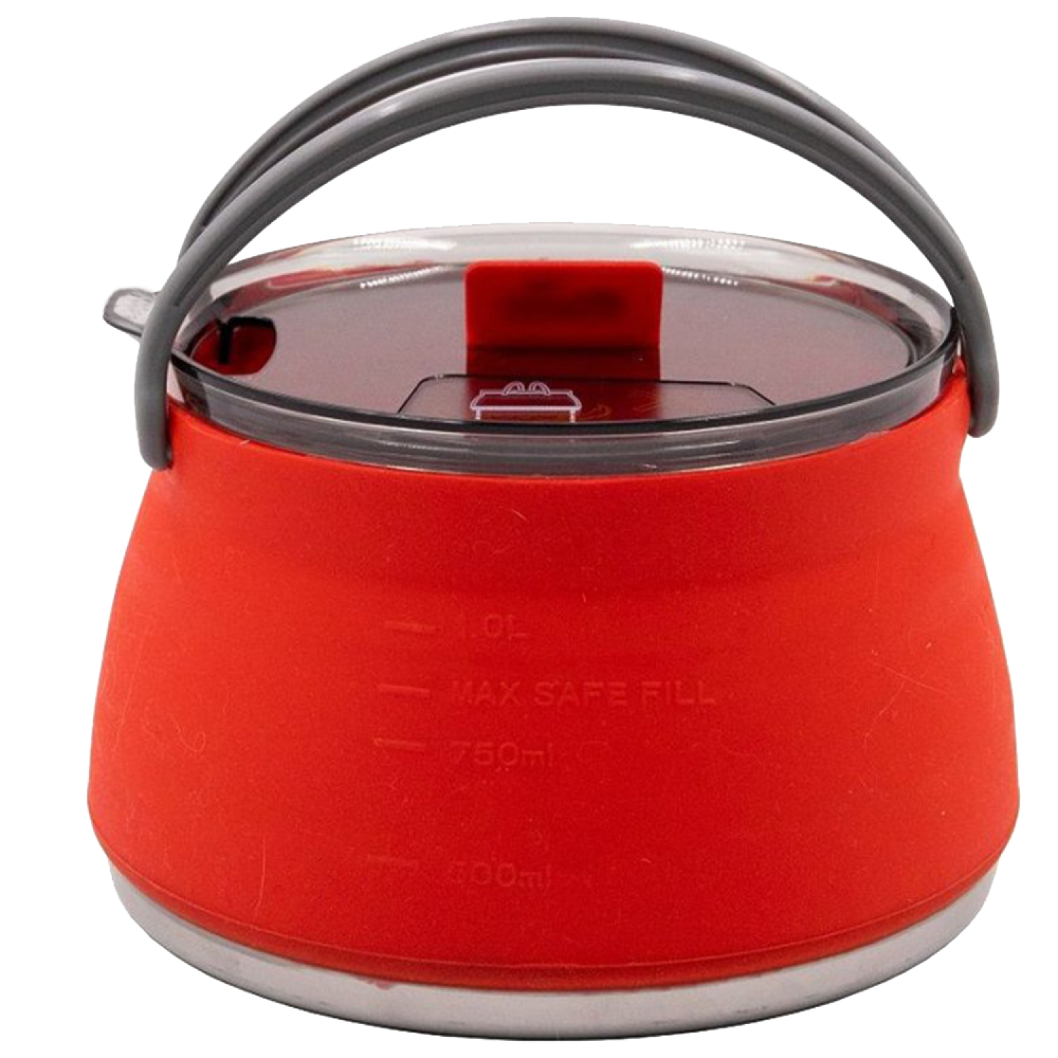 Чайник складной силиконовый Tramp TRC-125 1,0л терракотовый