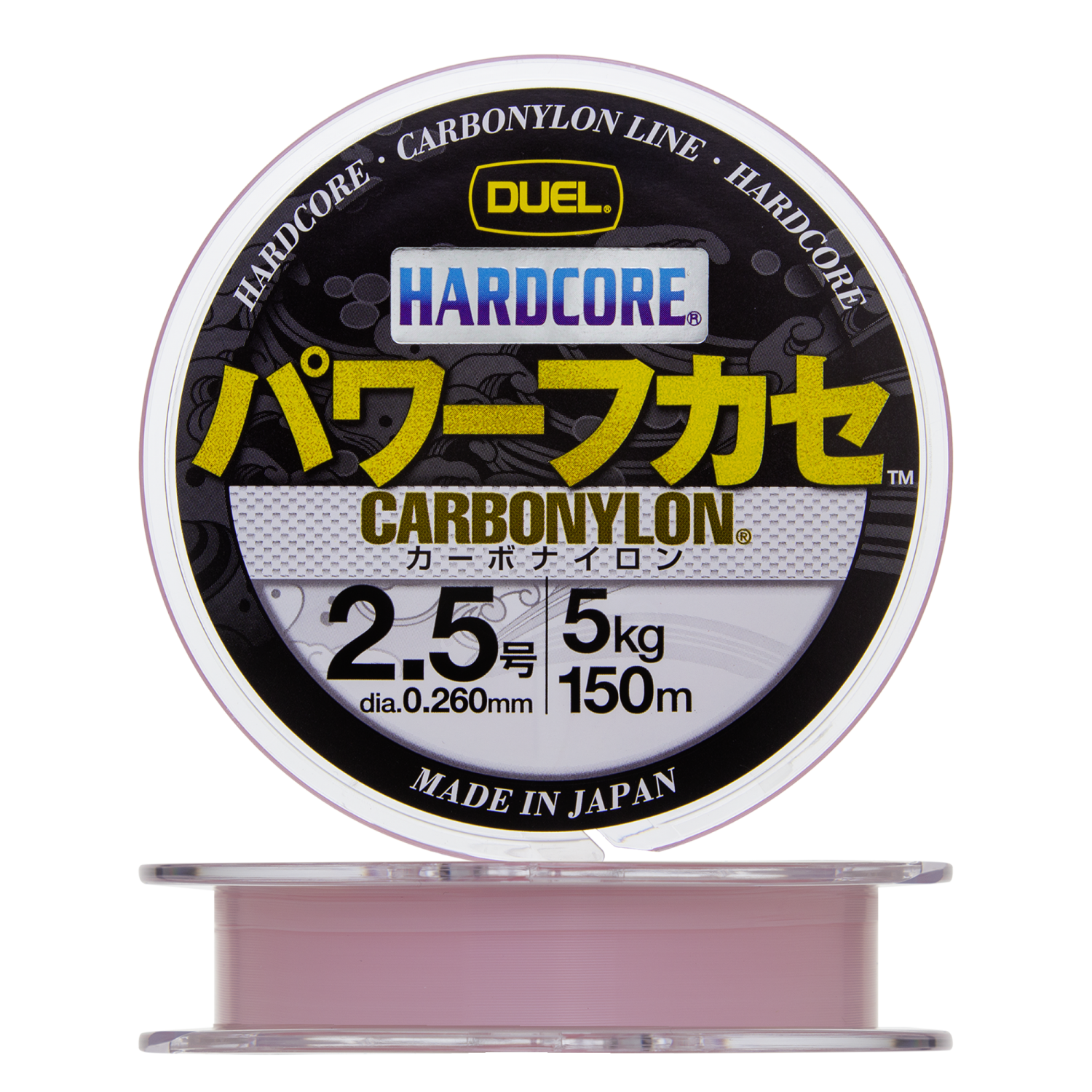 Леска монофильная Duel Hardcore Carbonylon #2,5 0,260мм 150м (milky pink)