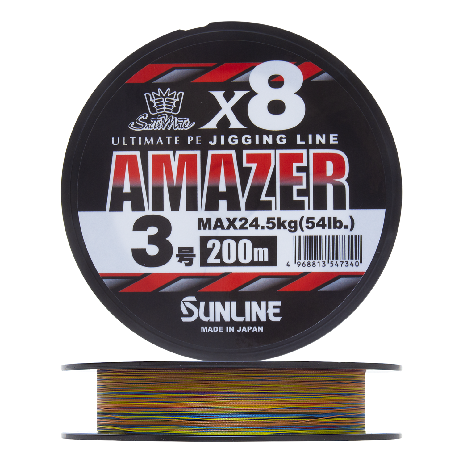 Шнур плетеный Sunline Amazer X8 #3,0 0,285мм 200м (multicolor)