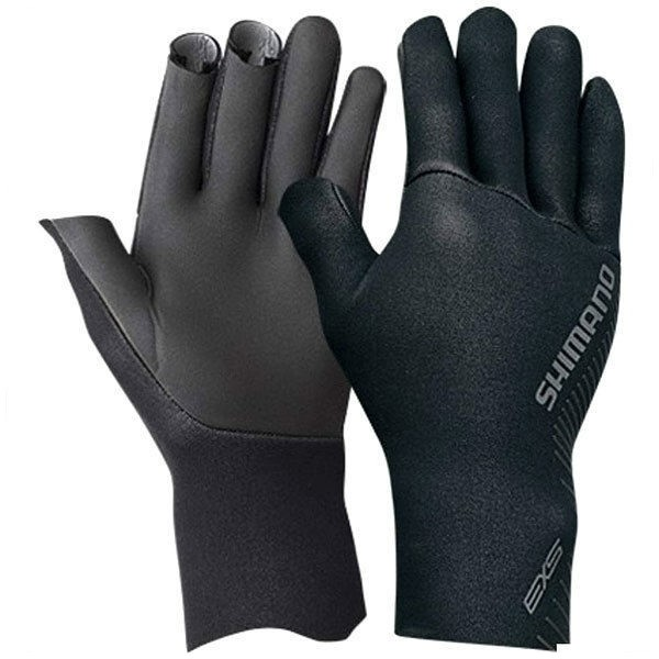 перчатки shimano gl 061s l серый Перчатки Shimano GL-061S L черный