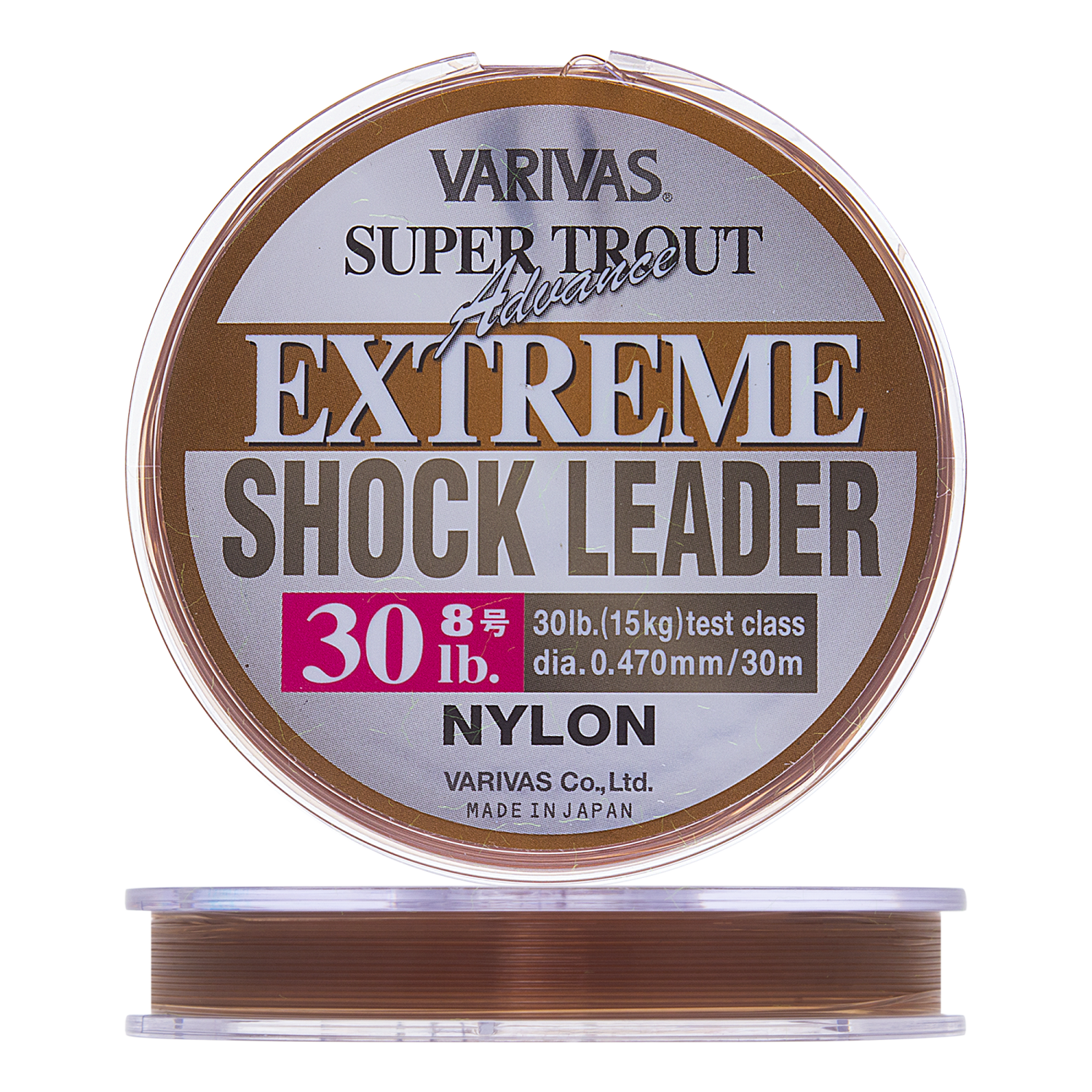 Леска монофильная Varivas Super Trout Advance Extreme Shock Leader #8,0 0,470мм 30м (brown)