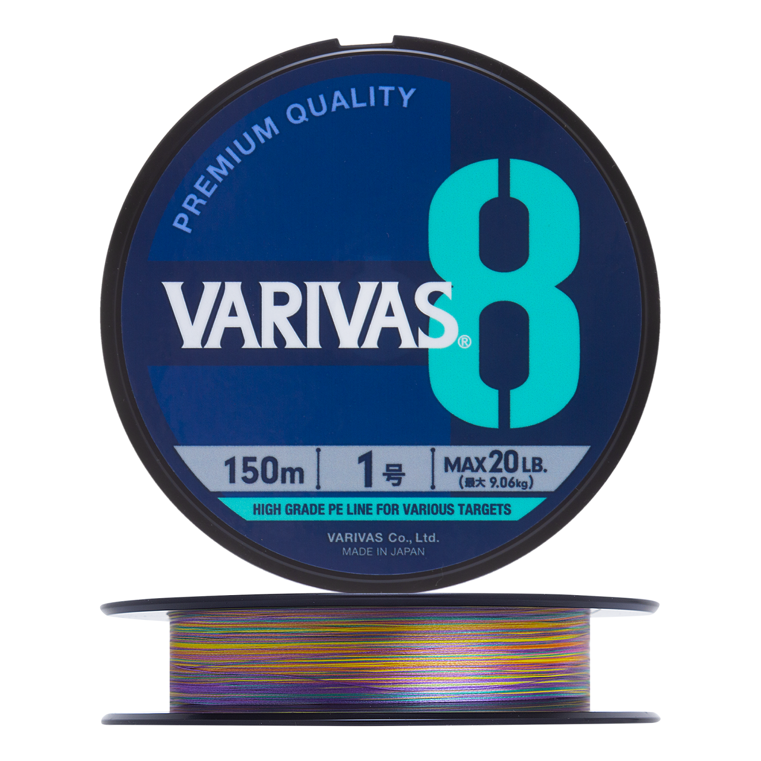 Шнур плетеный Varivas X8 Marking #1 0,165мм 150м (multicolor)