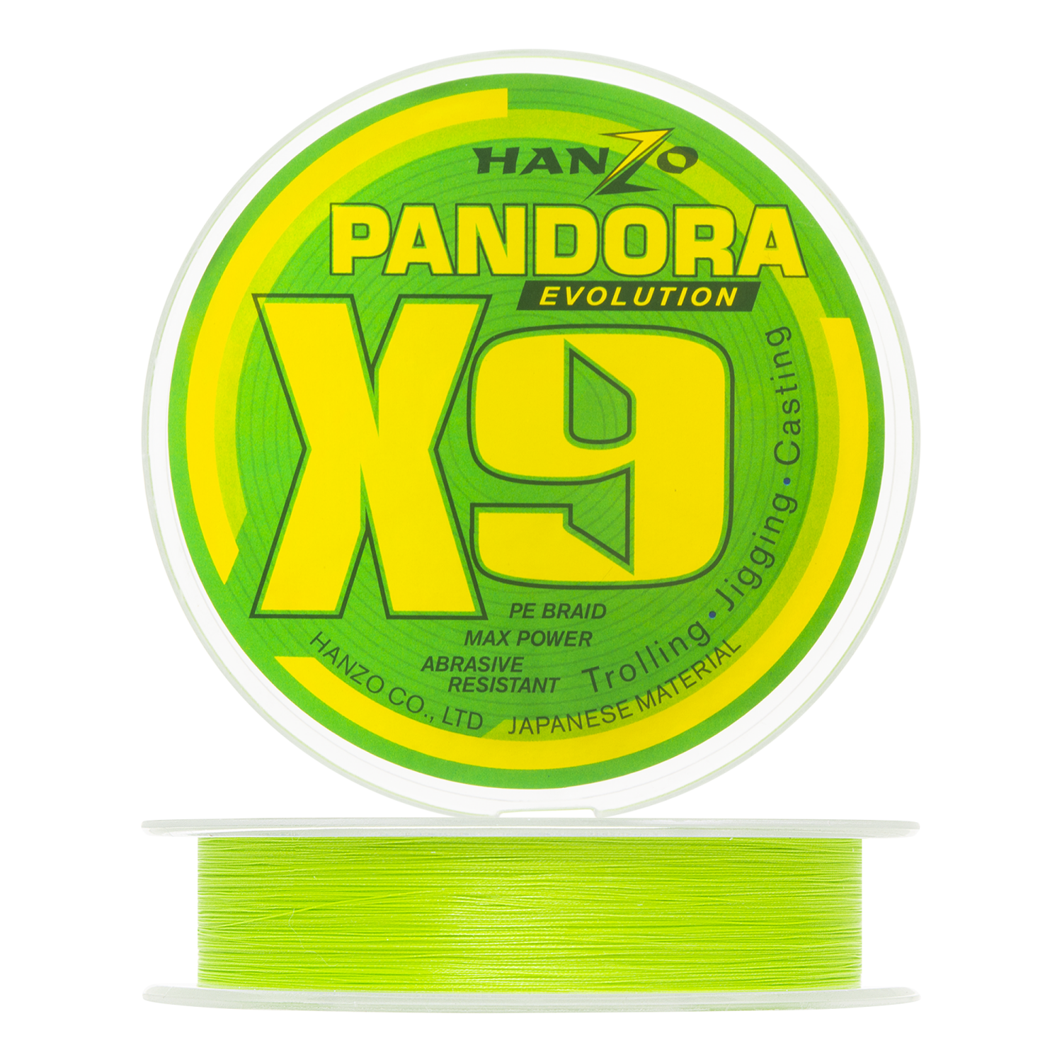 Шнур плетеный Hanzo Pandora Evolution X9 08 015мм 150м 150м green 1485₽