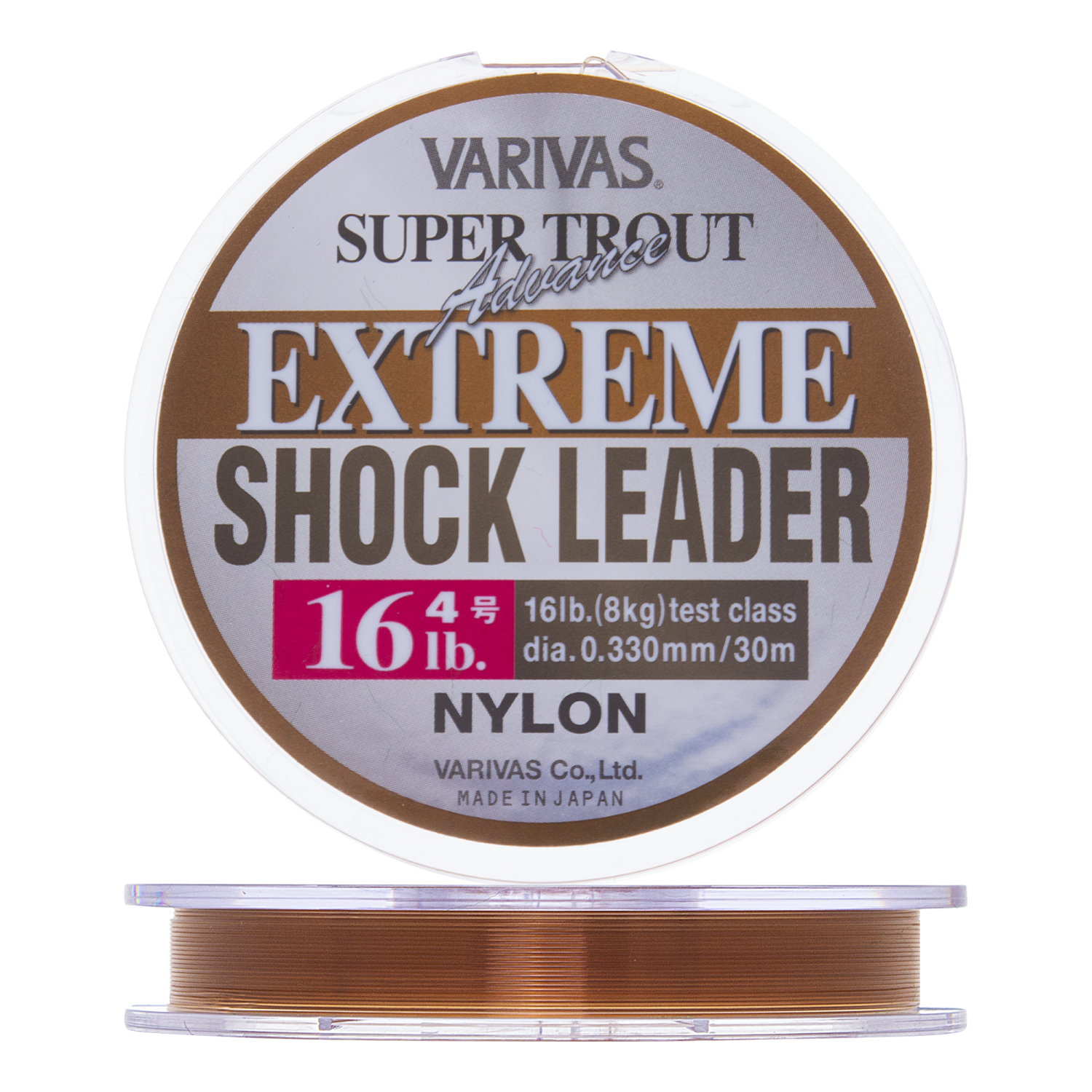 Леска монофильная Varivas Super Trout Advance Extreme Shock Leader #4,0 0,330мм 30м (brown)