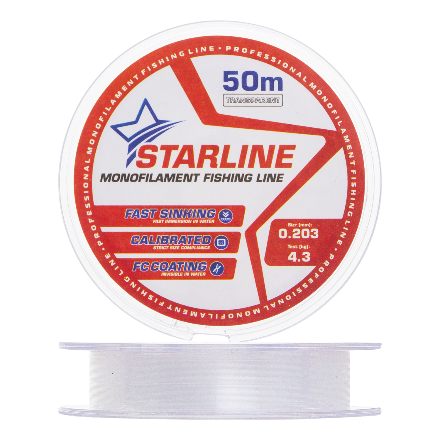 Леска монофильная IAM Starline 0,203мм 50м (transparent)