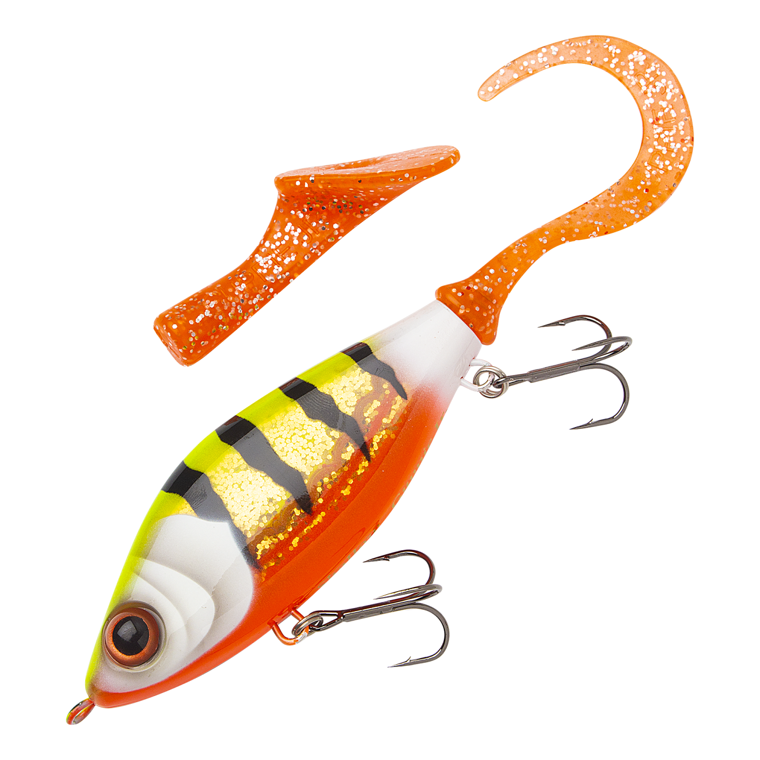 Джеркбейт Strike Pro Guppie Jr. Shallow 110 SS #TR-005 Sparkle Pony Orange