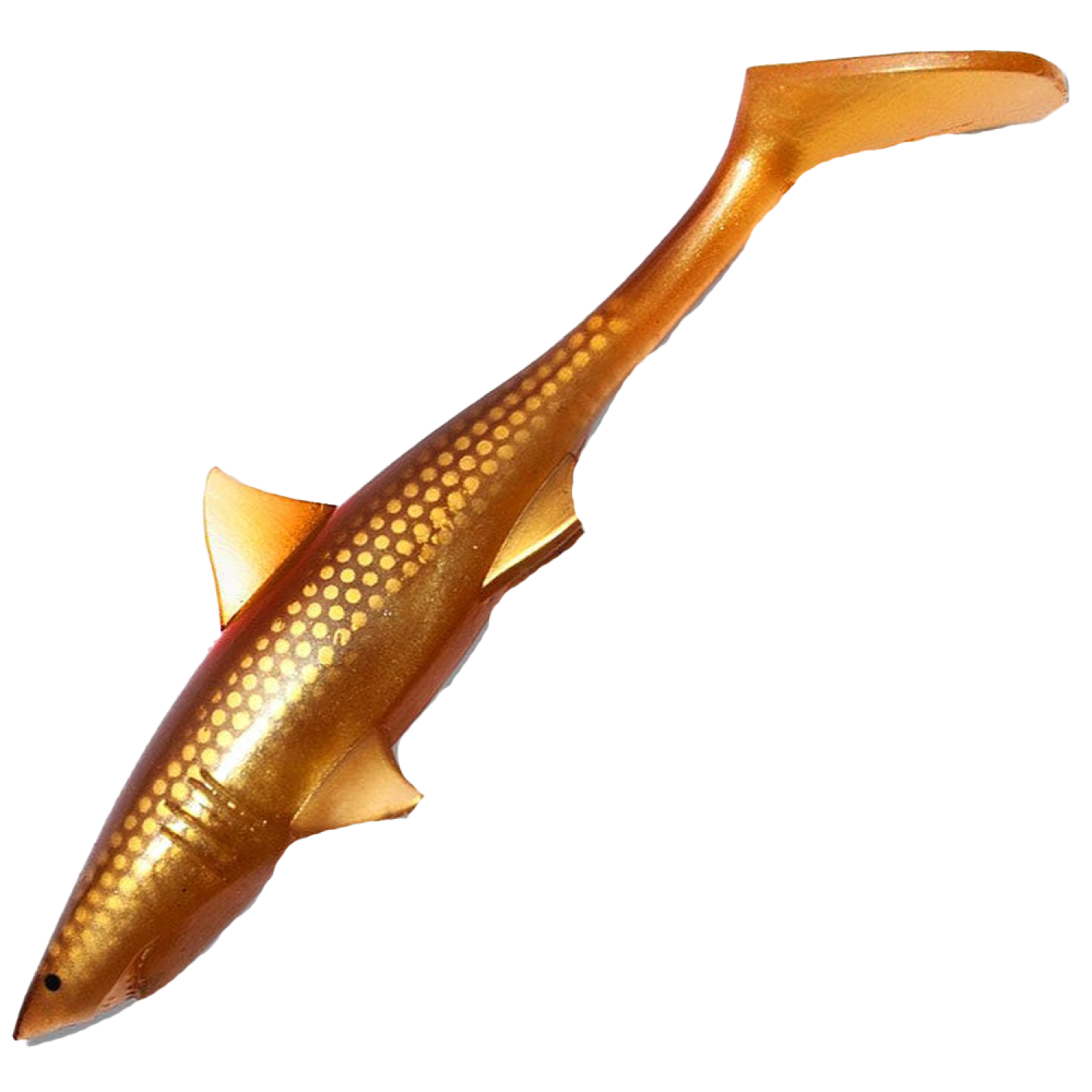 Приманка силиконовая Strike Pro Shark Shad 200мм #Golddigger