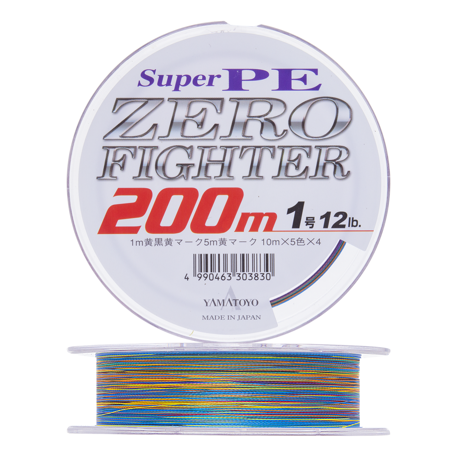 Шнур плетеный Yamatoyo Super PE Zero Fighter #1,0 200м (multicolor)