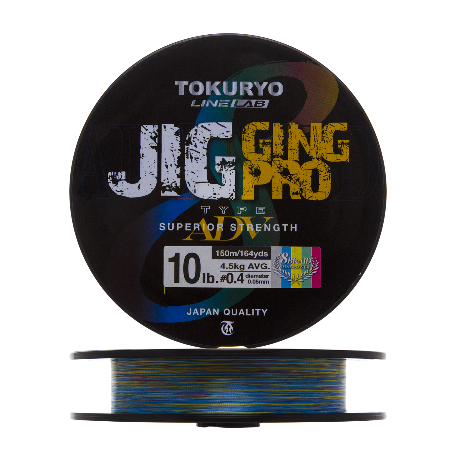 Шнур плетеный Tokuryo JiggingPro X8 PE #0,4 0,05мм 150м (5color)